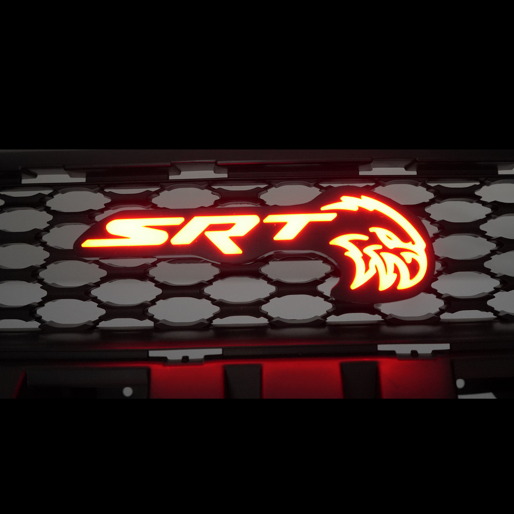 Srt Trackhawk Hellhawk Led Emblem Multicolor Flow