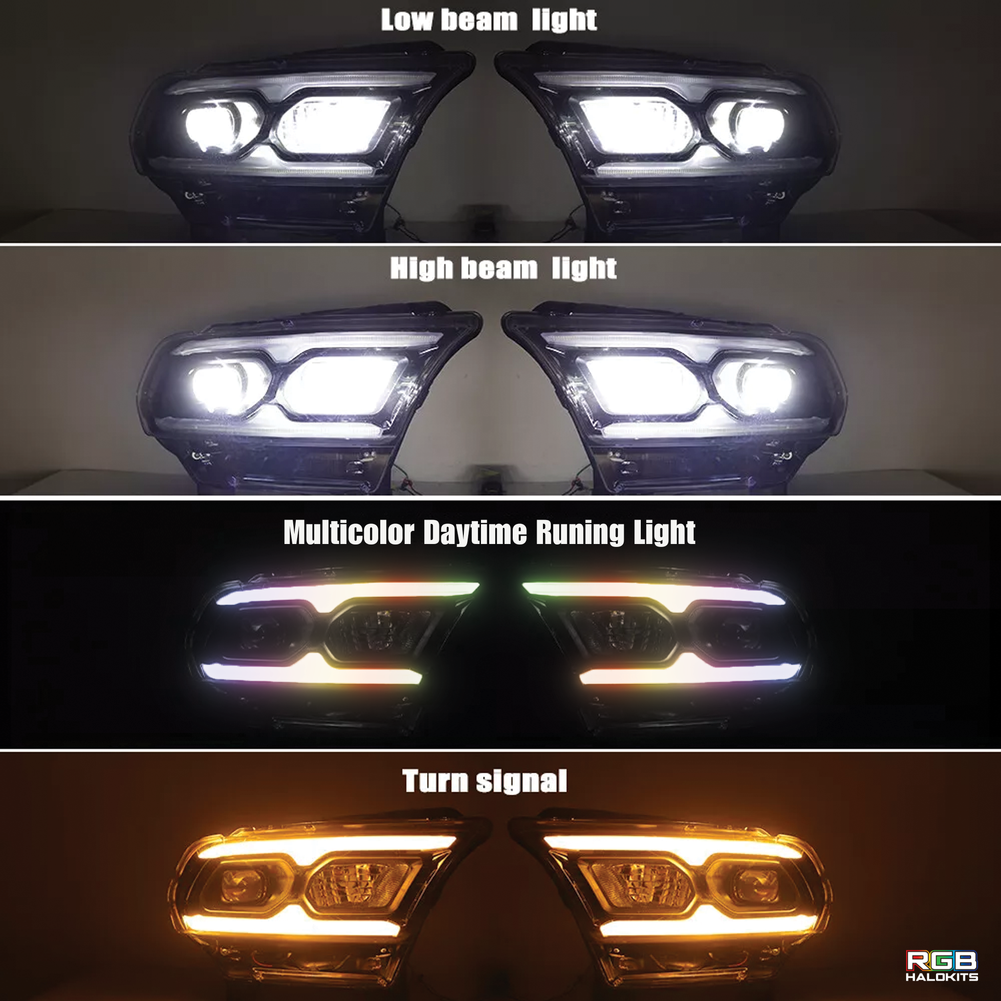 Dodge Durango: Multicolor Headlights (2021-2024)