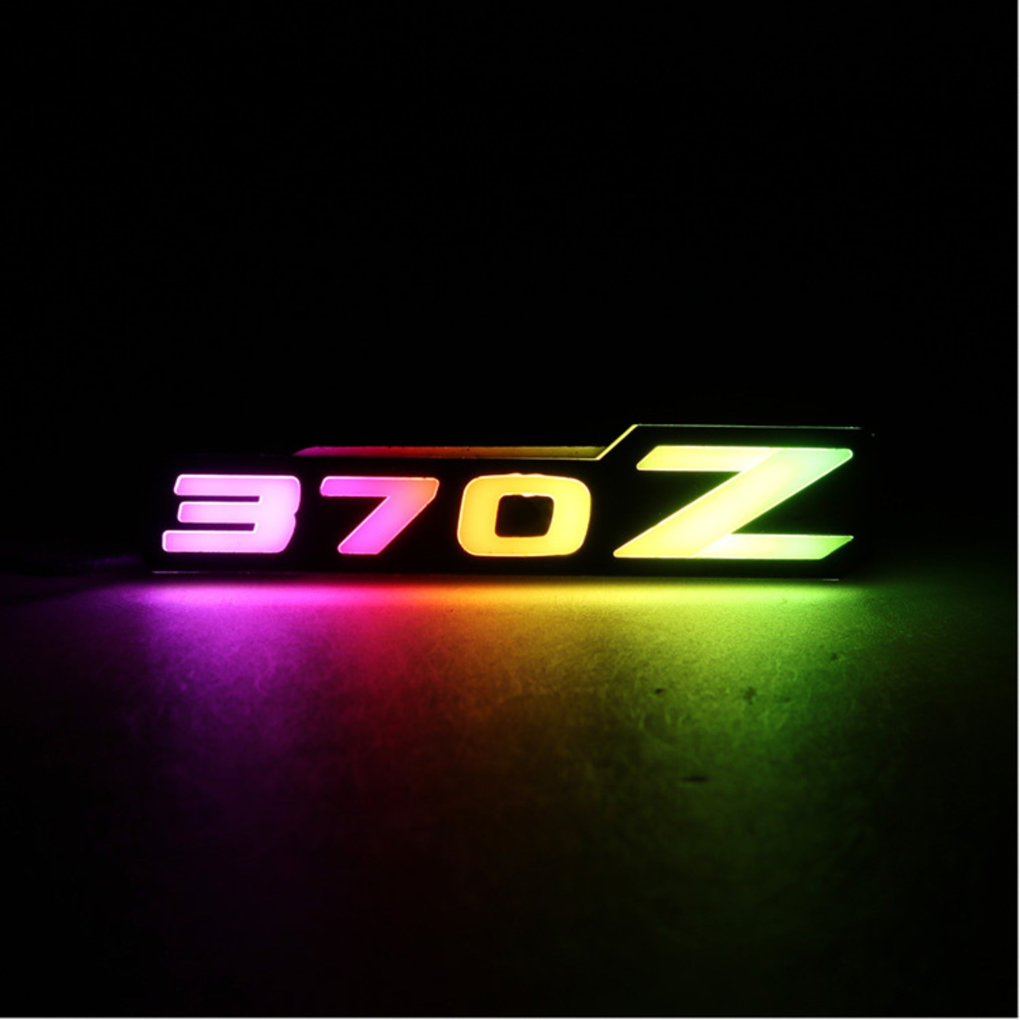 Nissan 370z LED Emblem Badge: Multicolor (2009-2020)