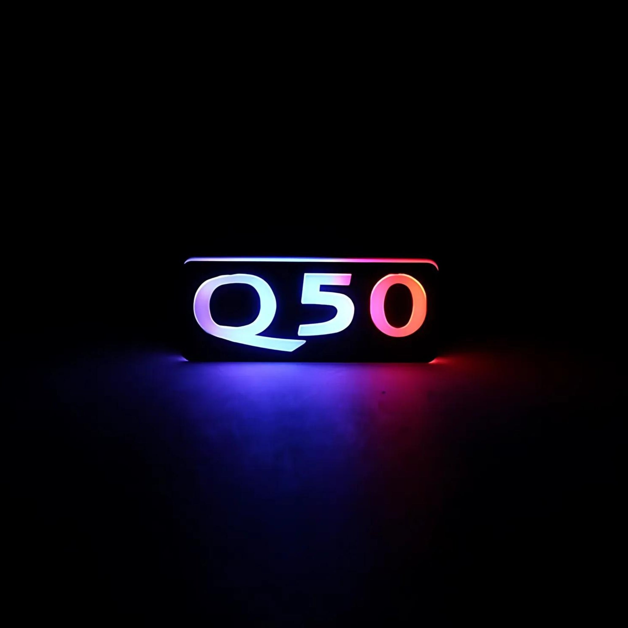 Infiniti Q50 LED Emblem Badge: Multicolor (2014-2024)