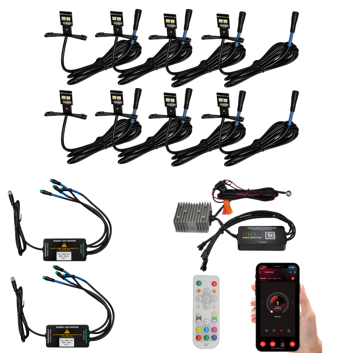 Multicolor Demon Eyes | Dual Intensity RGBW