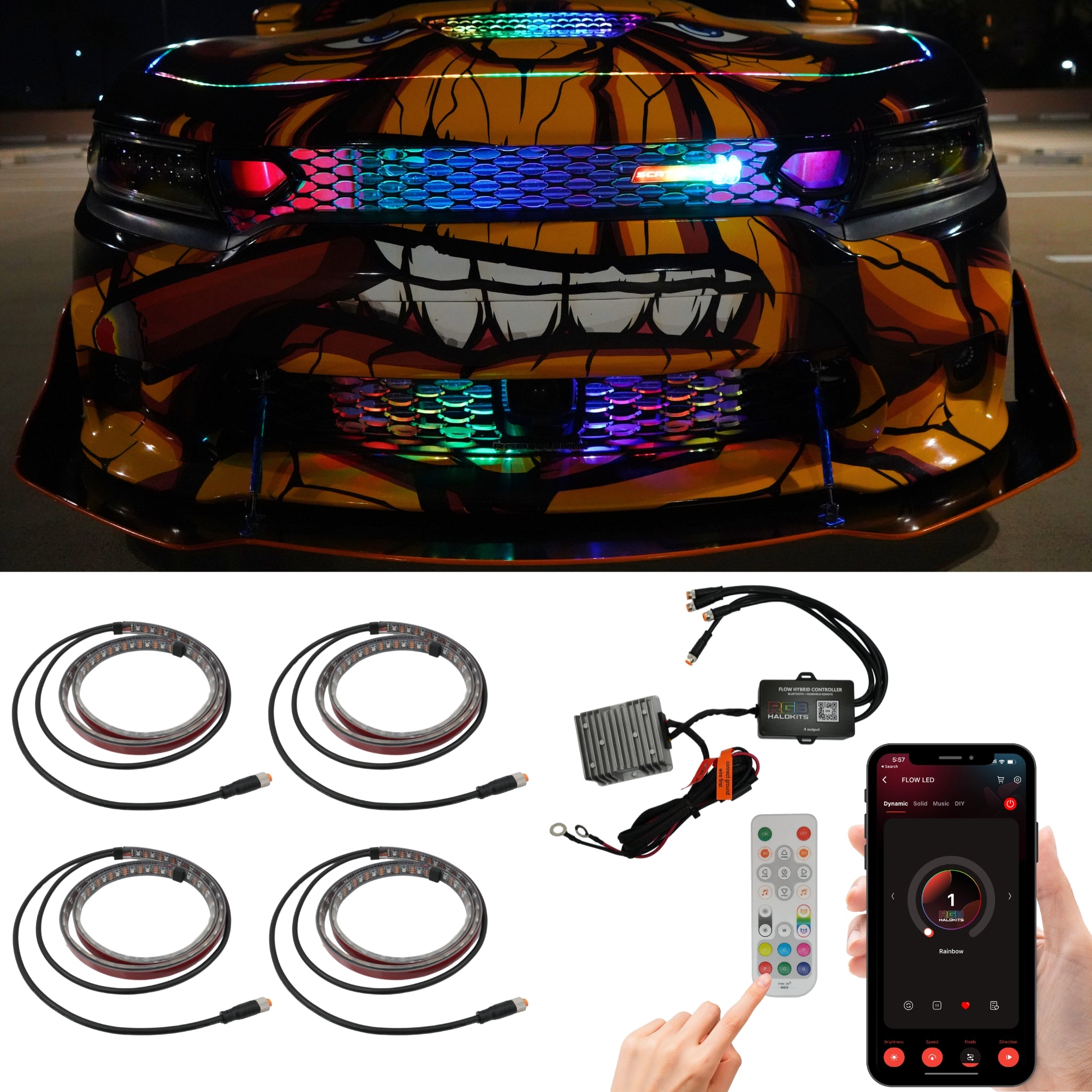 Multicolor Grille LED Kit