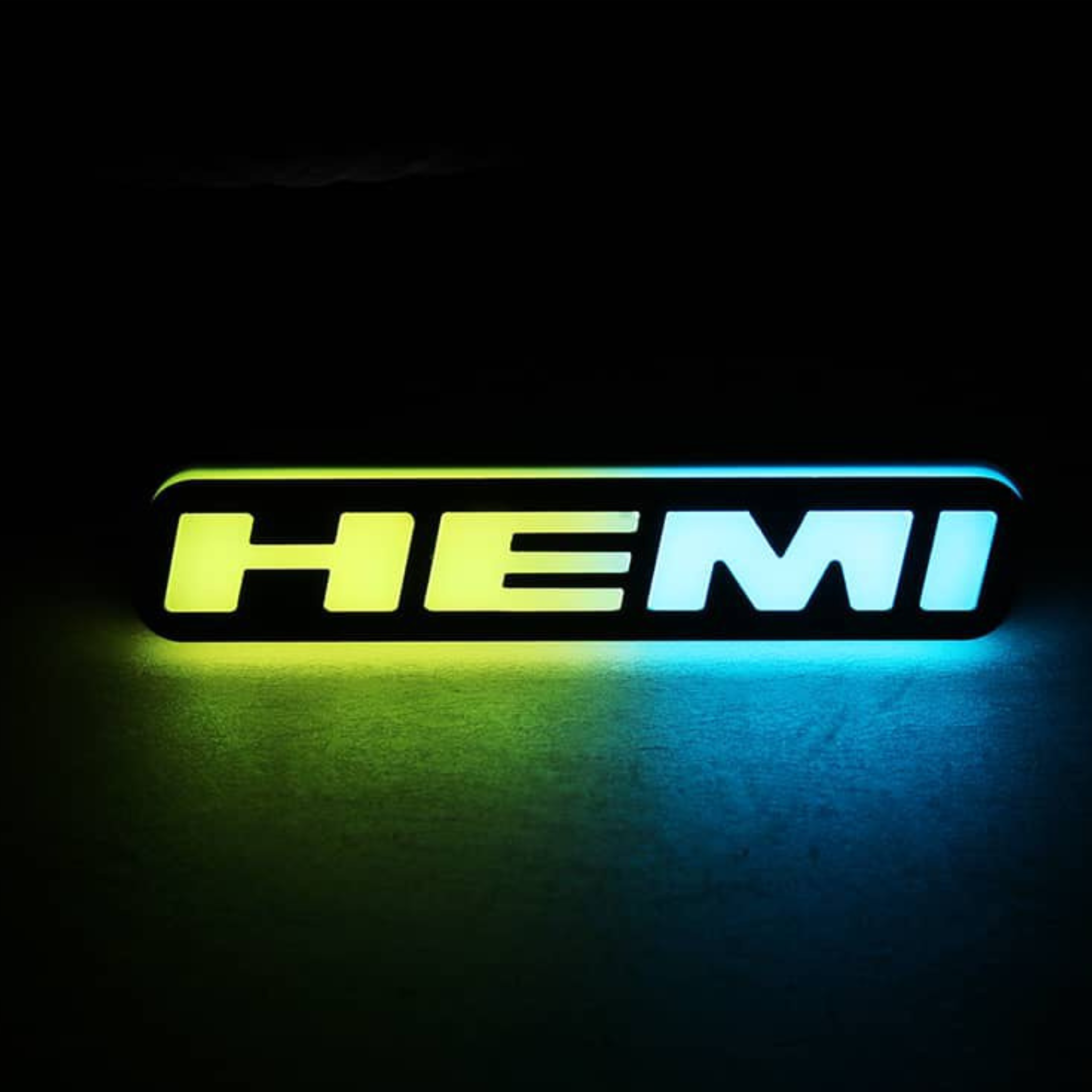 HEMI Multicolor Flow Illuminated LED Emblem Logo