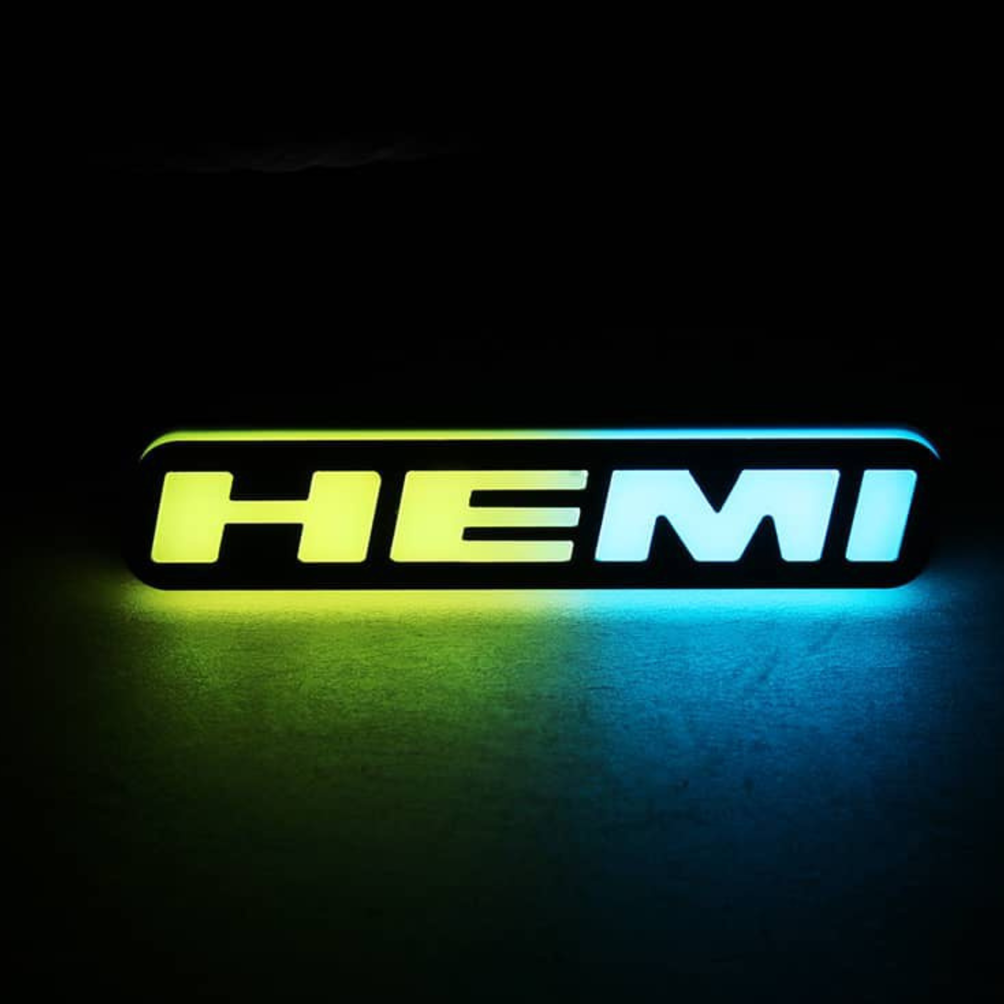 Hemi LED Badge: (Multicolor)