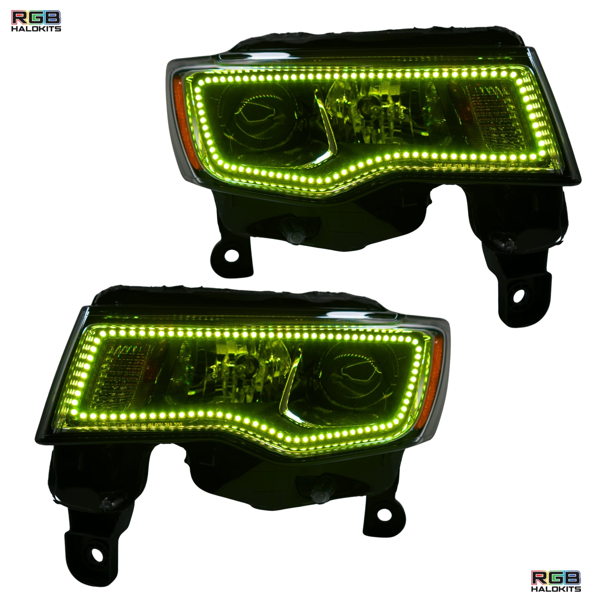 Jeep Grand Cherokee Multicolor Flow Series Halo Kit (2014-2021) – Custom Multicolor LED Lighting by RGB Halo Kits