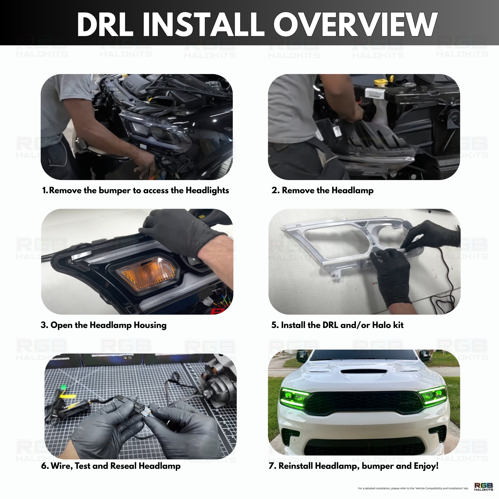 ラム Dodge Durango Multicolor Flow DRL Kit (2021-2026)
