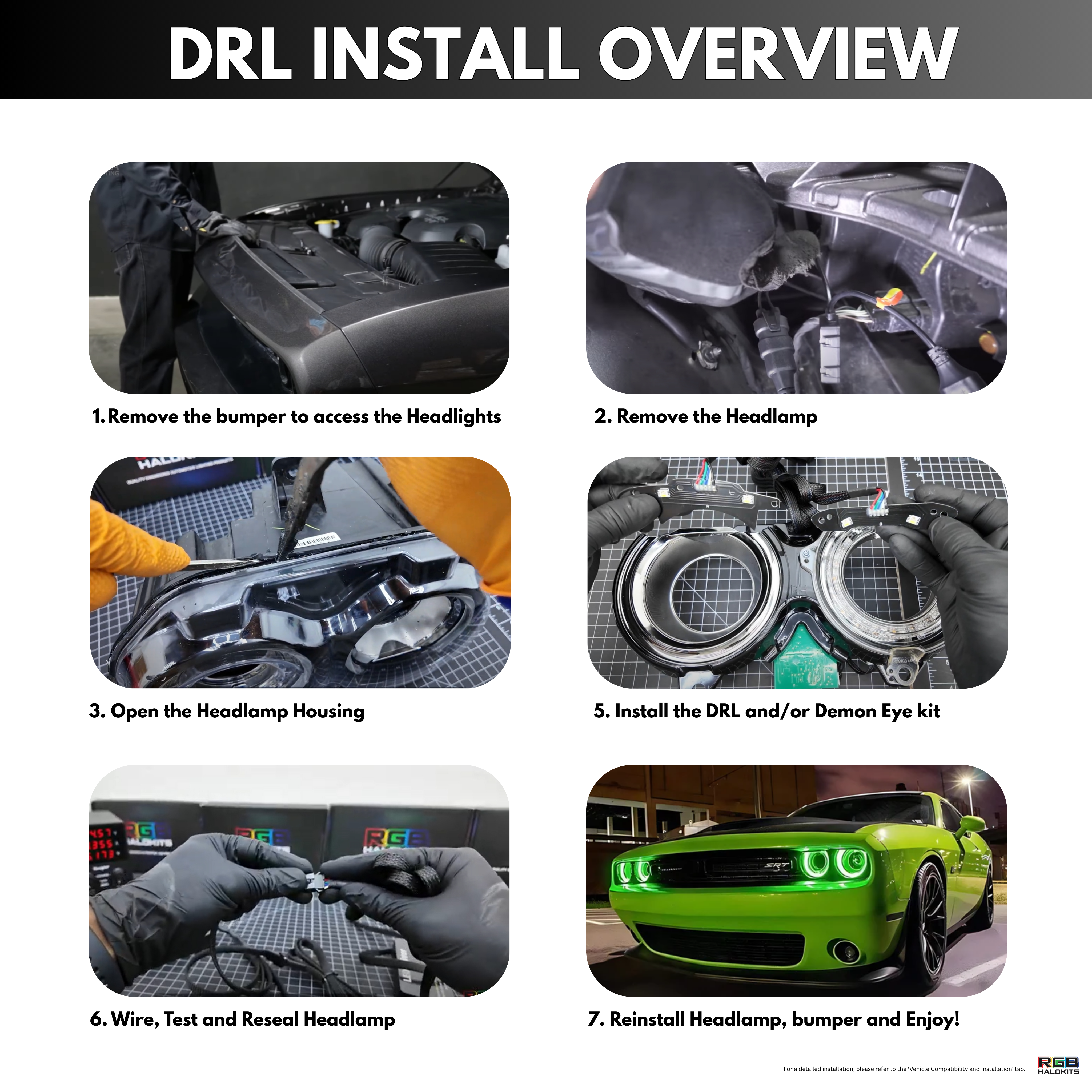 Dodge Challenger RGBW DRL Boards (2015-2024)