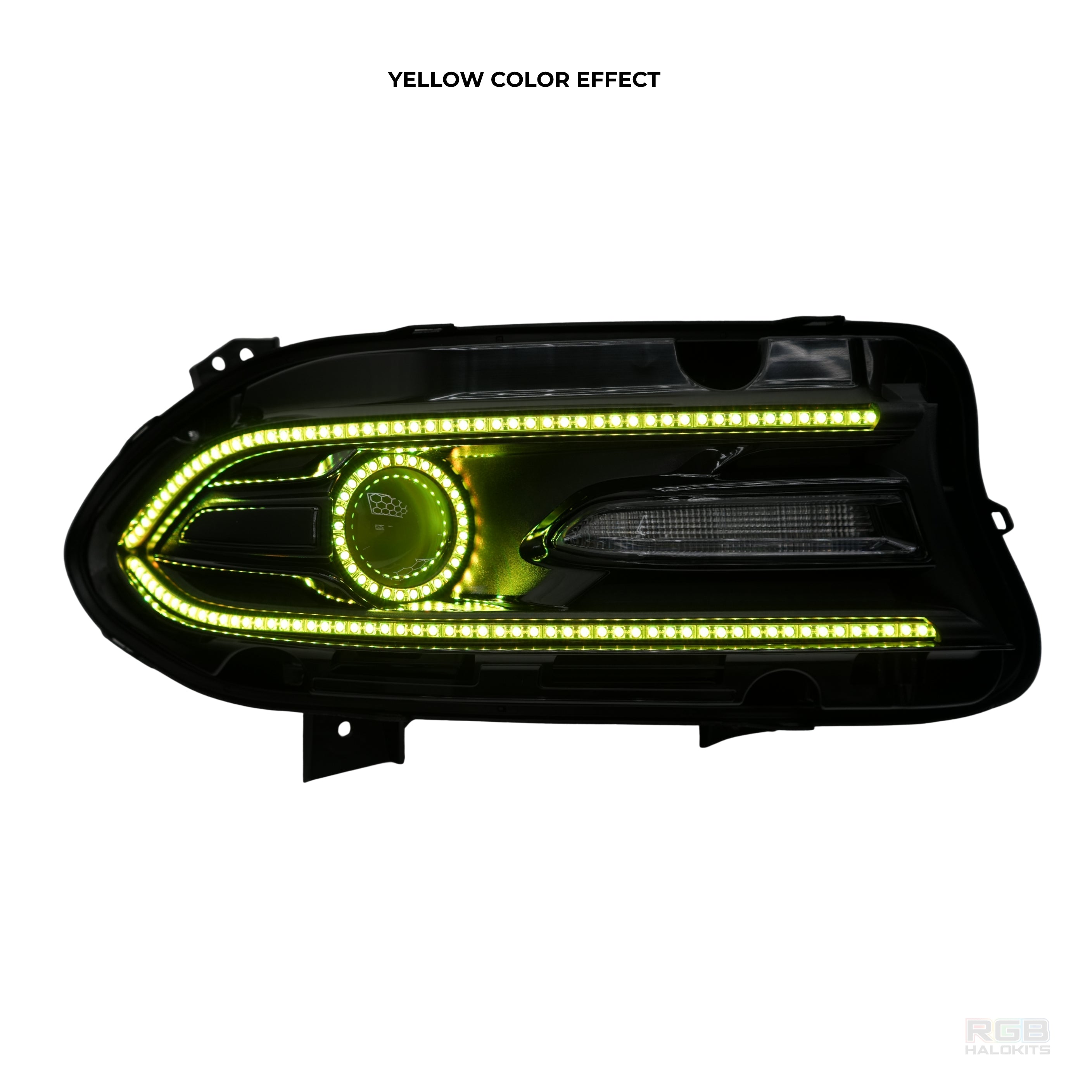Dodge Charger: Multicolor Headlights (2015-2023) Flow Series