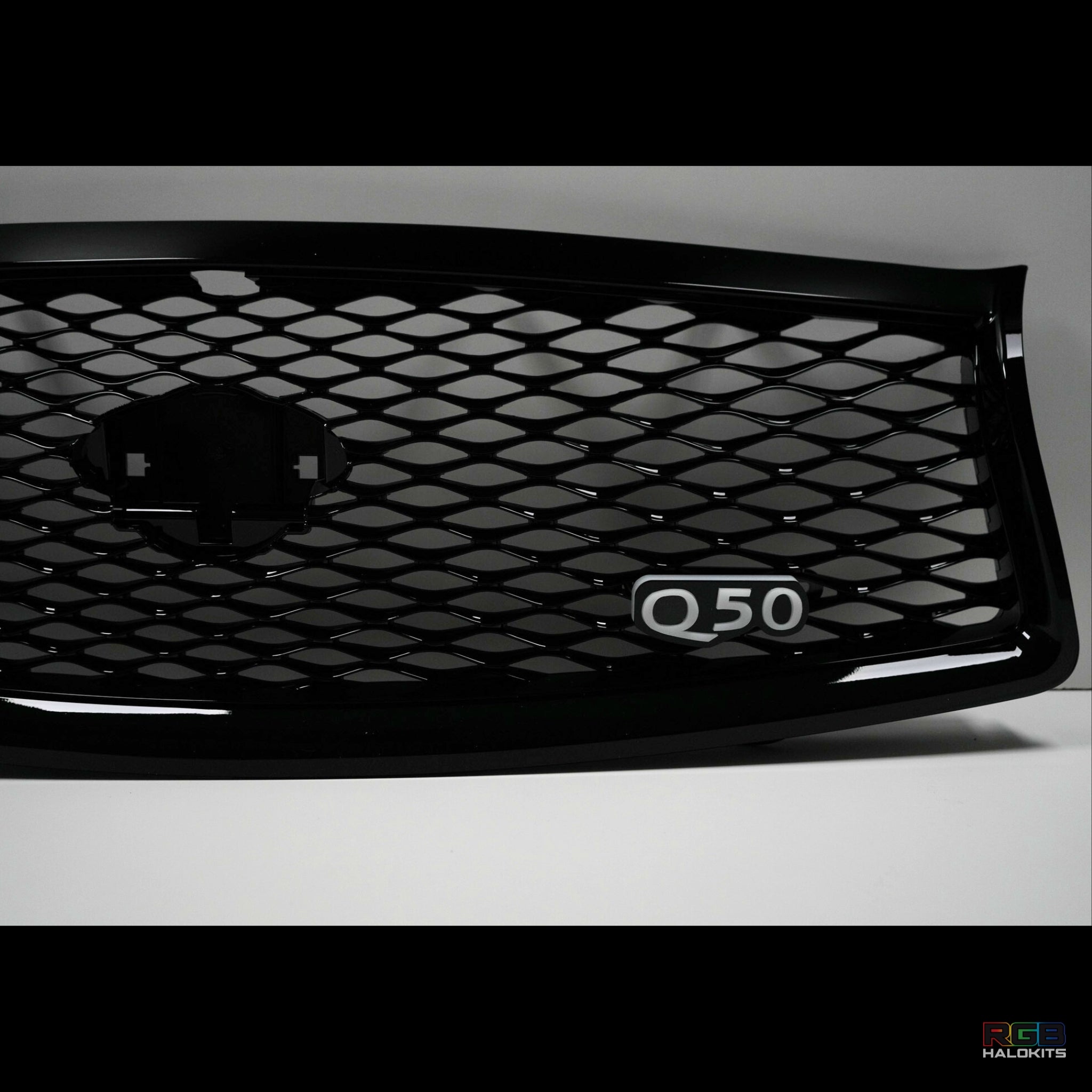 Q50 LED Emblem Badge: Multicolor Flow