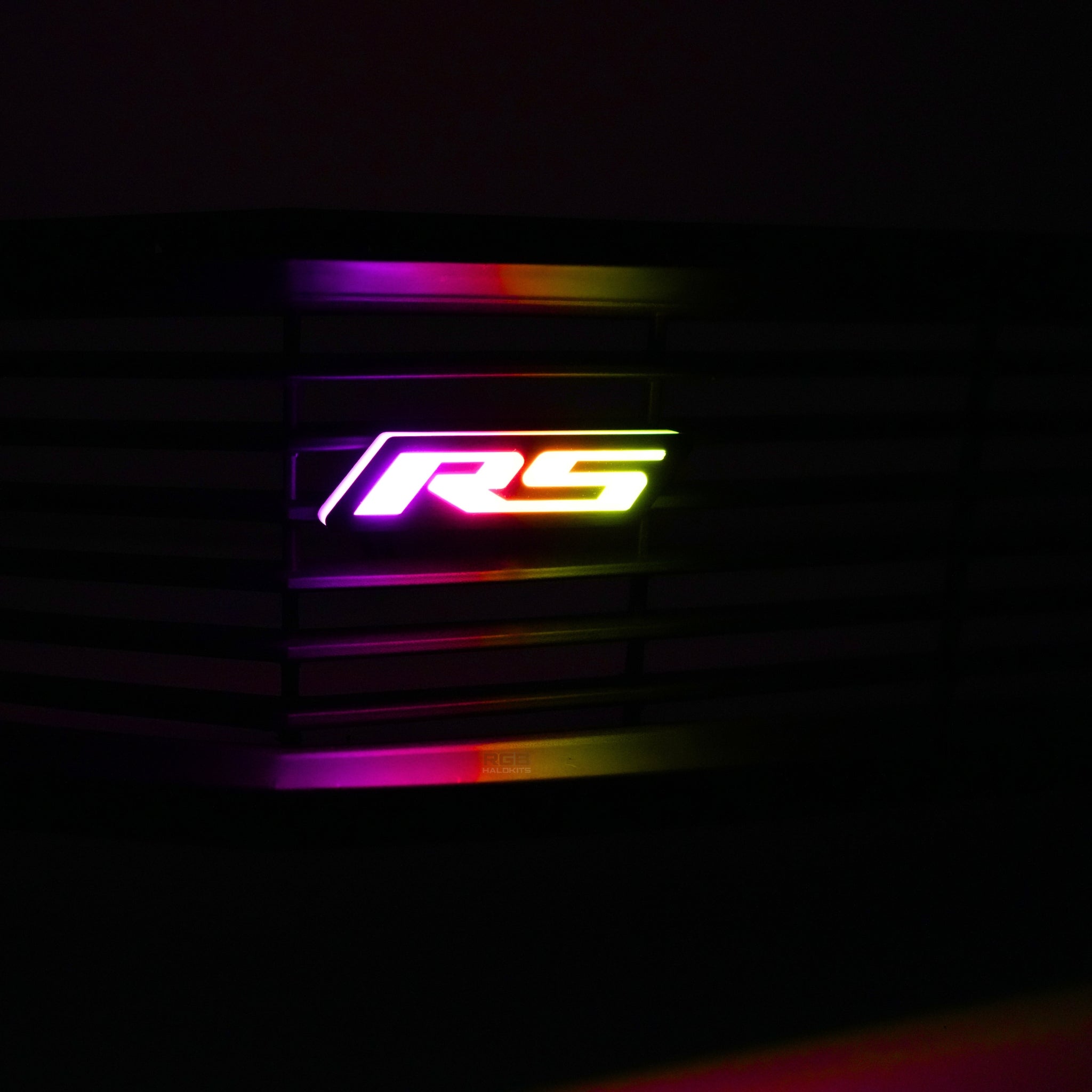 RS LED Emblem Badge: (Multicolor Flow)