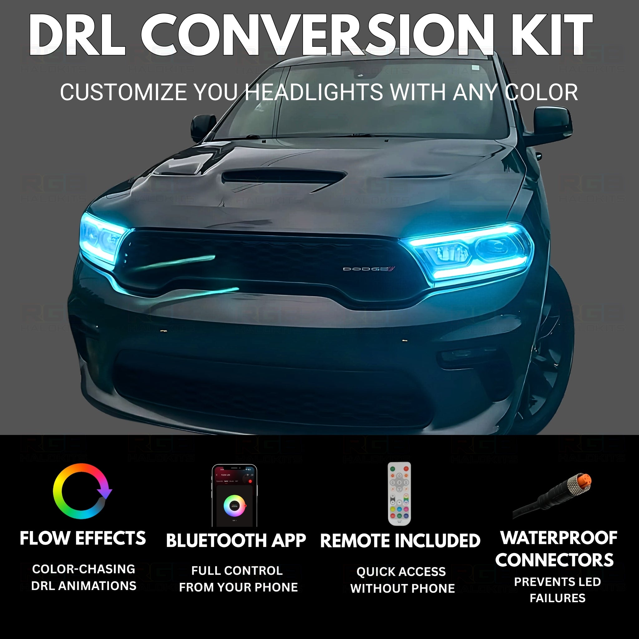 Dodge Durango Multicolor Flow DRL Kit (2021-2026)