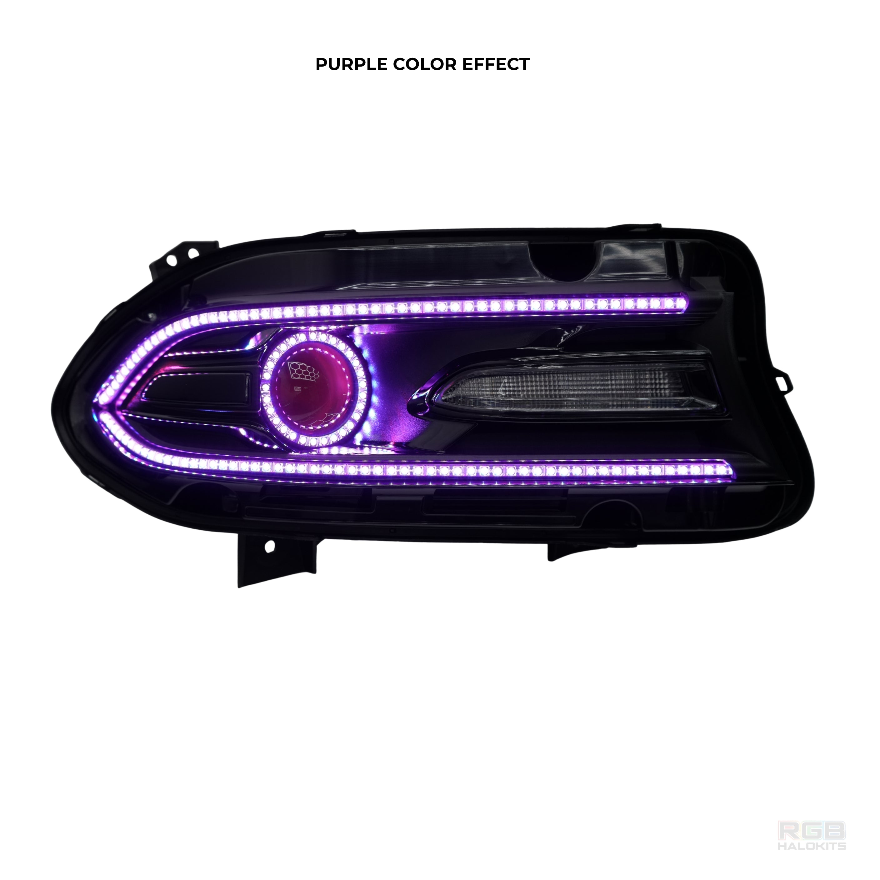 Dodge Charger: Multicolor Headlights (2015-2023) Flow Series