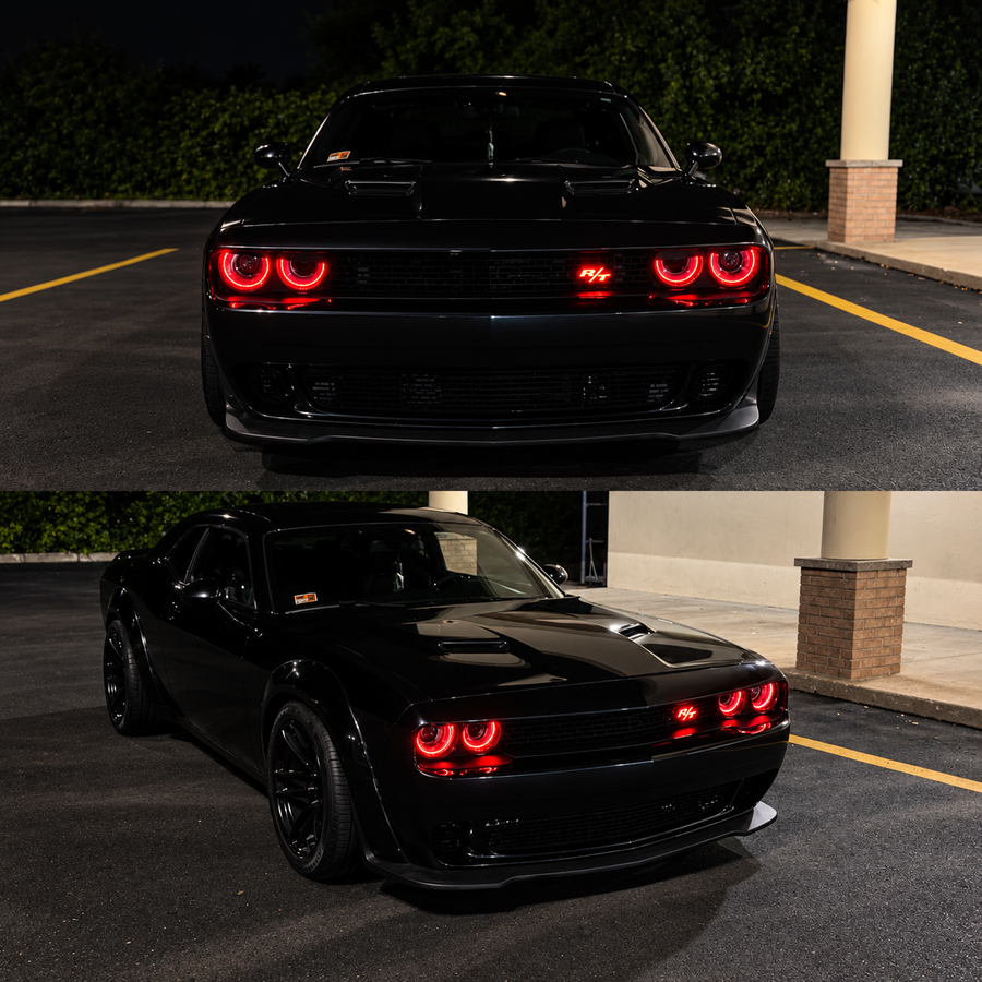 LED Emblem Badge: (Multicolor) – Compatible with Dodge R/T Models