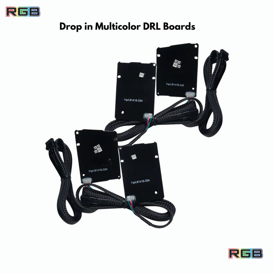 Chevrolet Camaro LS/LT RGBW DRL Boards (2019-2023) – Custom Multicolor LED Lighting by RGB Halo Kits