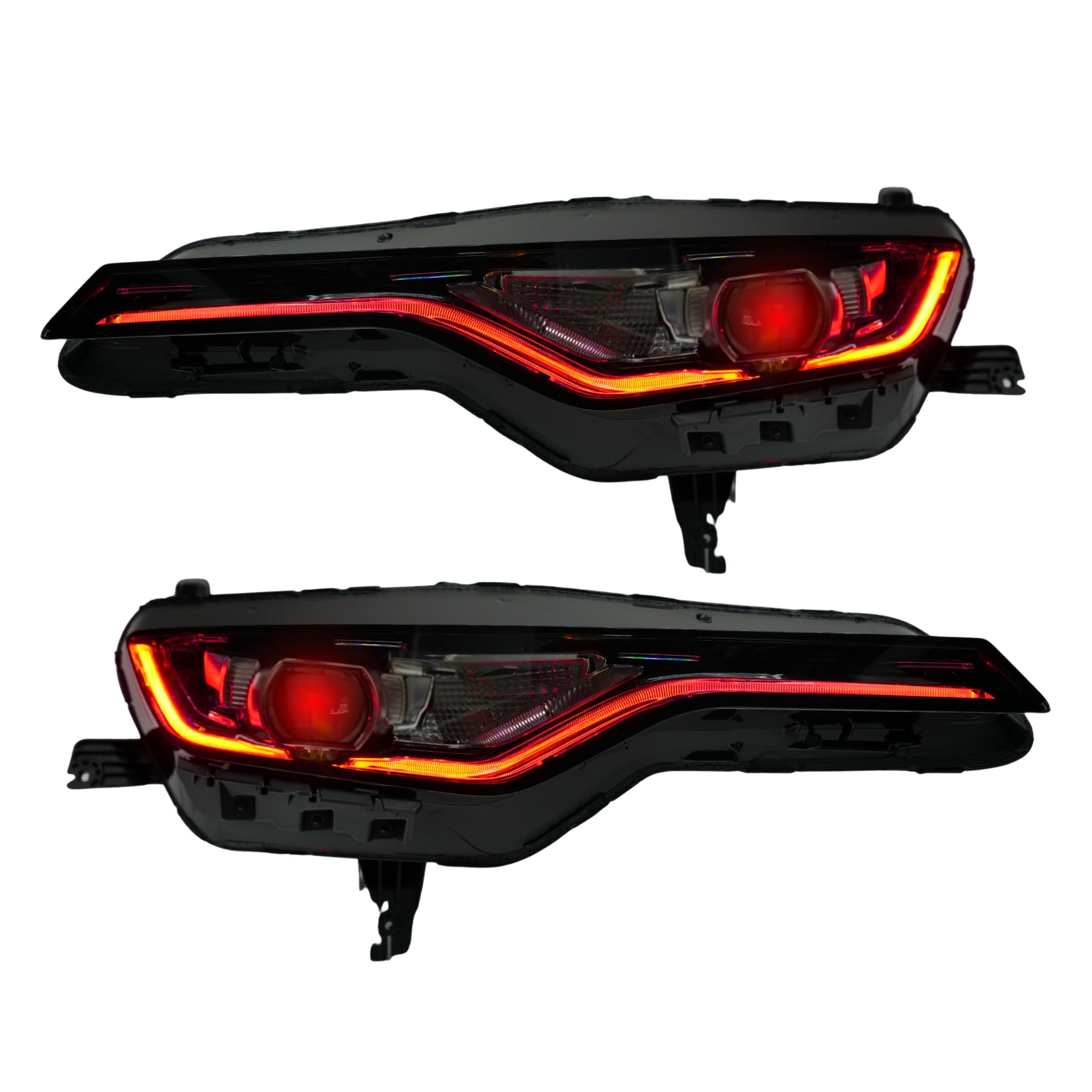VLAND RGB LED ヘッドライト Camaro RS/SS VLAND Headlights w/RGB DRL + LED Bulbs For 2014 2015 Camaro