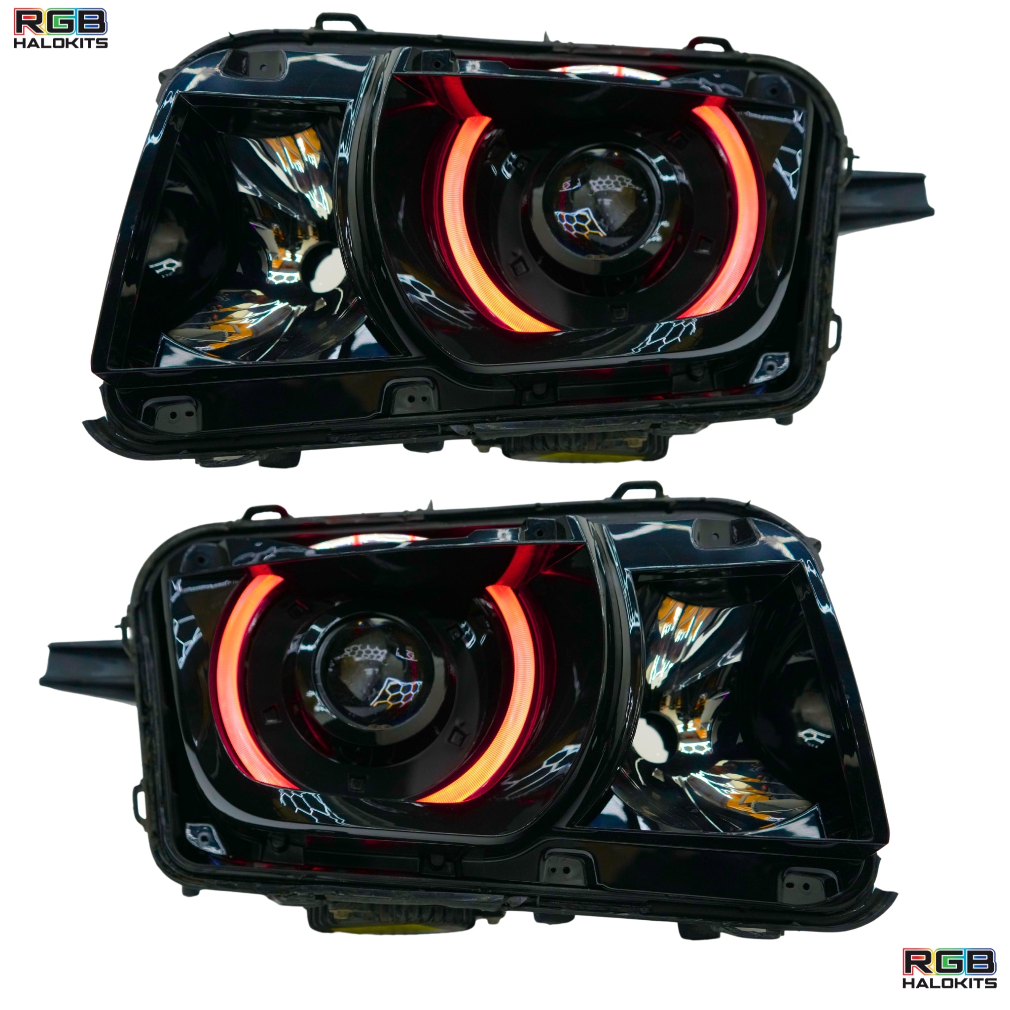 VLAND RGB LED ヘッドライト Camaro RS/SS VLAND Headlights w/RGB DRL + LED Bulbs For 2014 2015 Camaro