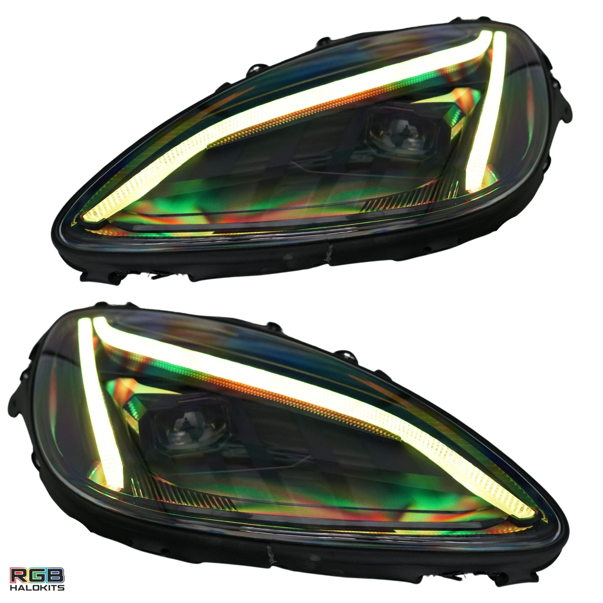 Chevrolet Corvette: Multicolor Flow Series LED Headlights Gen II (2005-2013) | XB Morimoto – Custom Multicolor LED Lighting by RGB Halo Kits