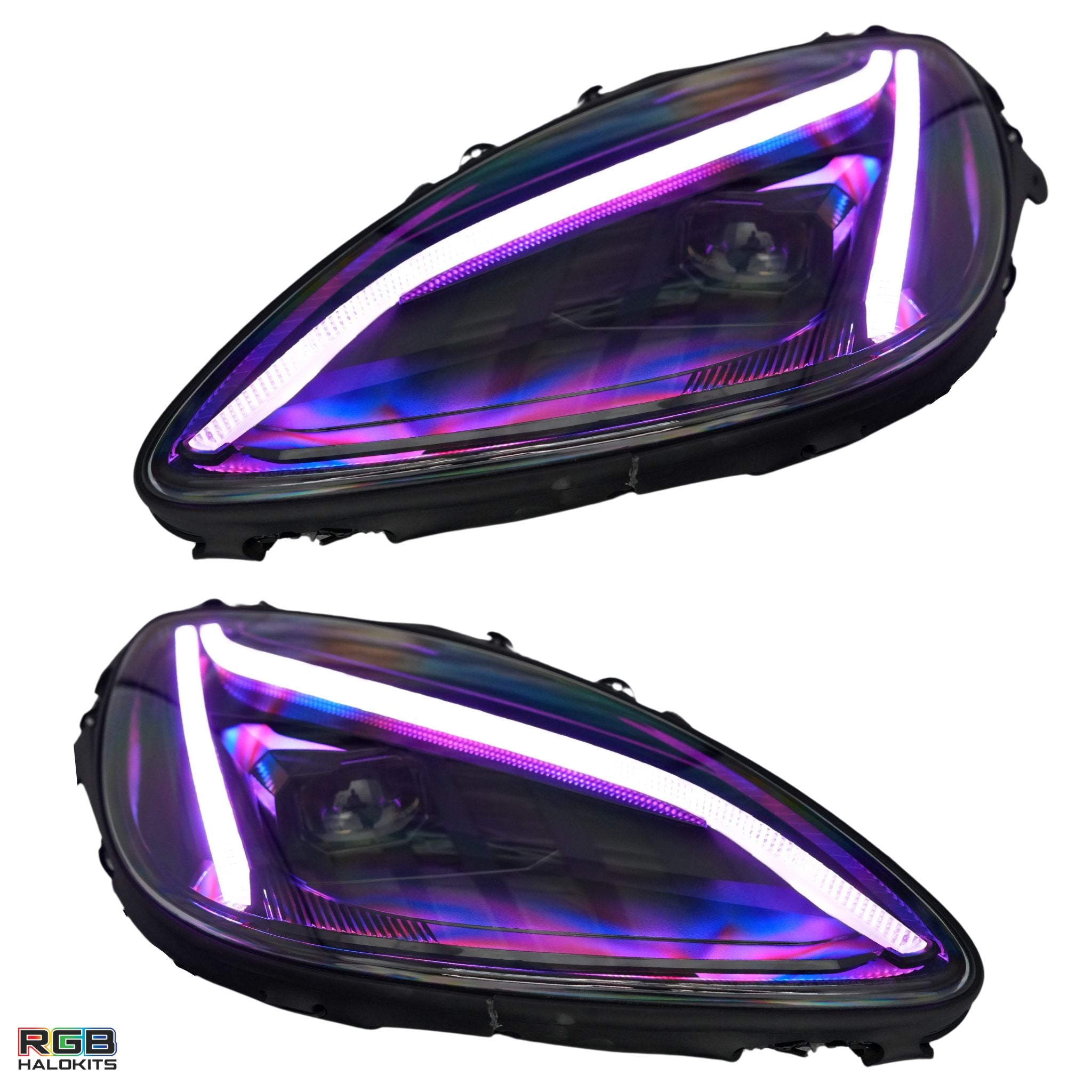 Chevrolet Corvette: Multicolor Flow Series LED Headlights Gen II (2005-2013) | XB Morimoto – Custom Multicolor LED Lighting by RGB Halo Kits