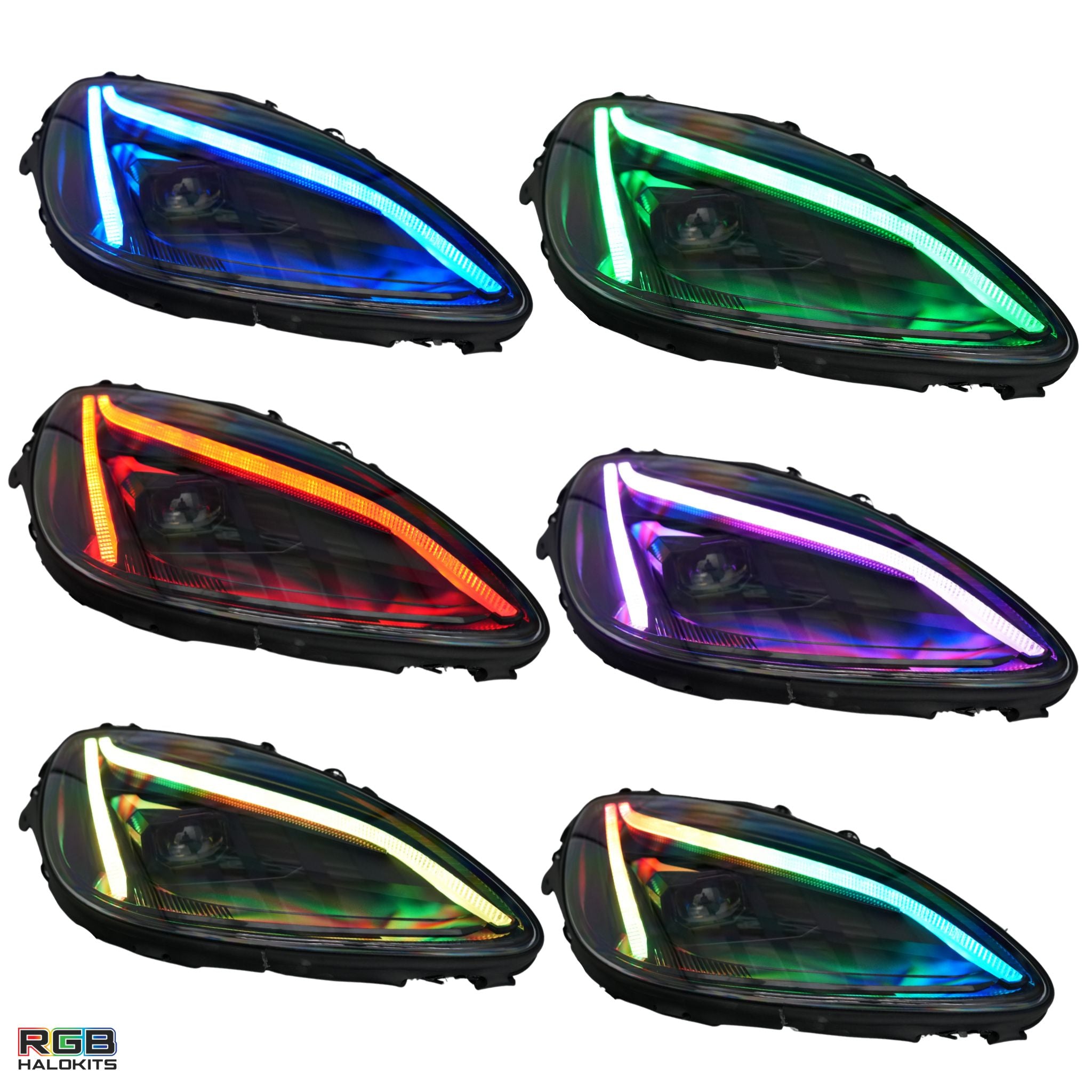 Chevrolet Corvette: Multicolor Flow Series LED Headlights Gen II (2005-2013) | XB Morimoto – Custom Multicolor LED Lighting by RGB Halo Kits