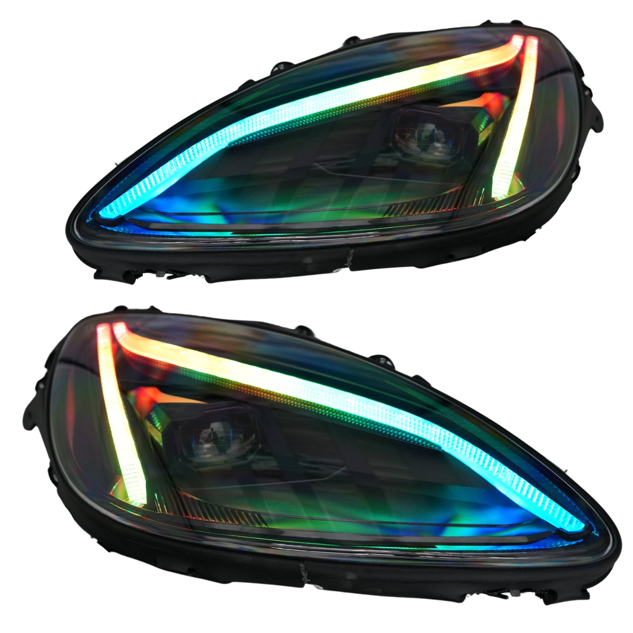 Chevrolet Corvette: Multicolor Flow Series LED Headlights Gen II (2005-2013) | XB Morimoto – Custom Multicolor LED Lighting by RGB Halo Kits
