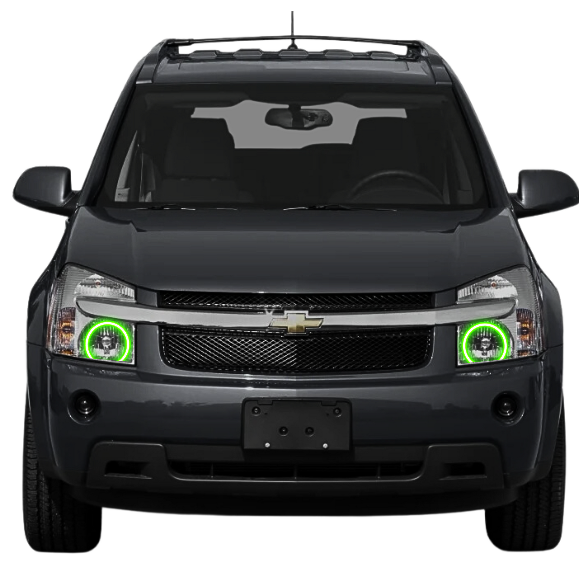 Chevrolet Equinox Multicolor Halo Kit (2005-2009) Compatible With Chevy For Equinox 2005 2006 2007 2008 2009 対応 光沢ブラ