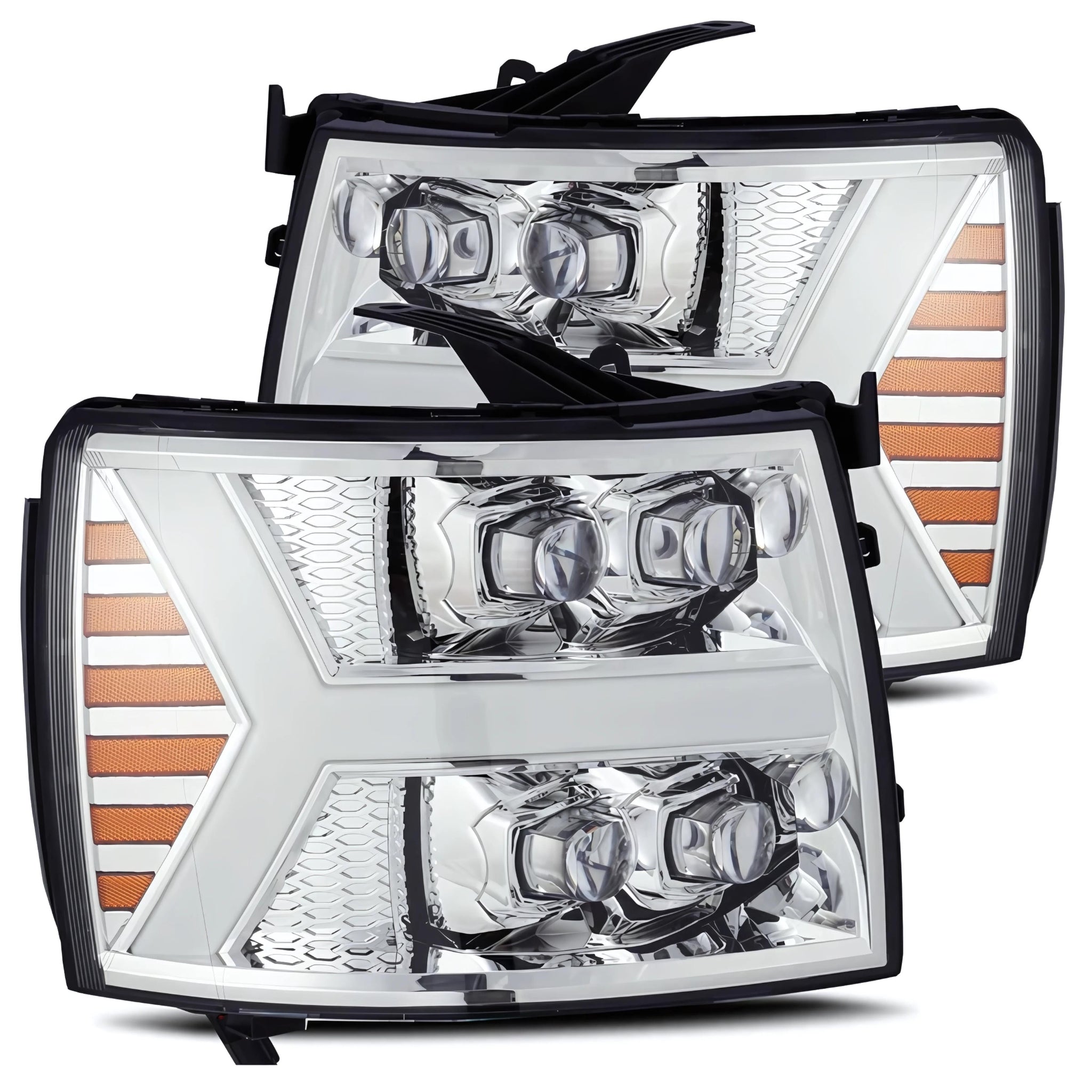 Chevrolet Silverado (2007-2013) Headlights | Alpharex – Custom Multicolor LED Lighting by RGB Halo Kits