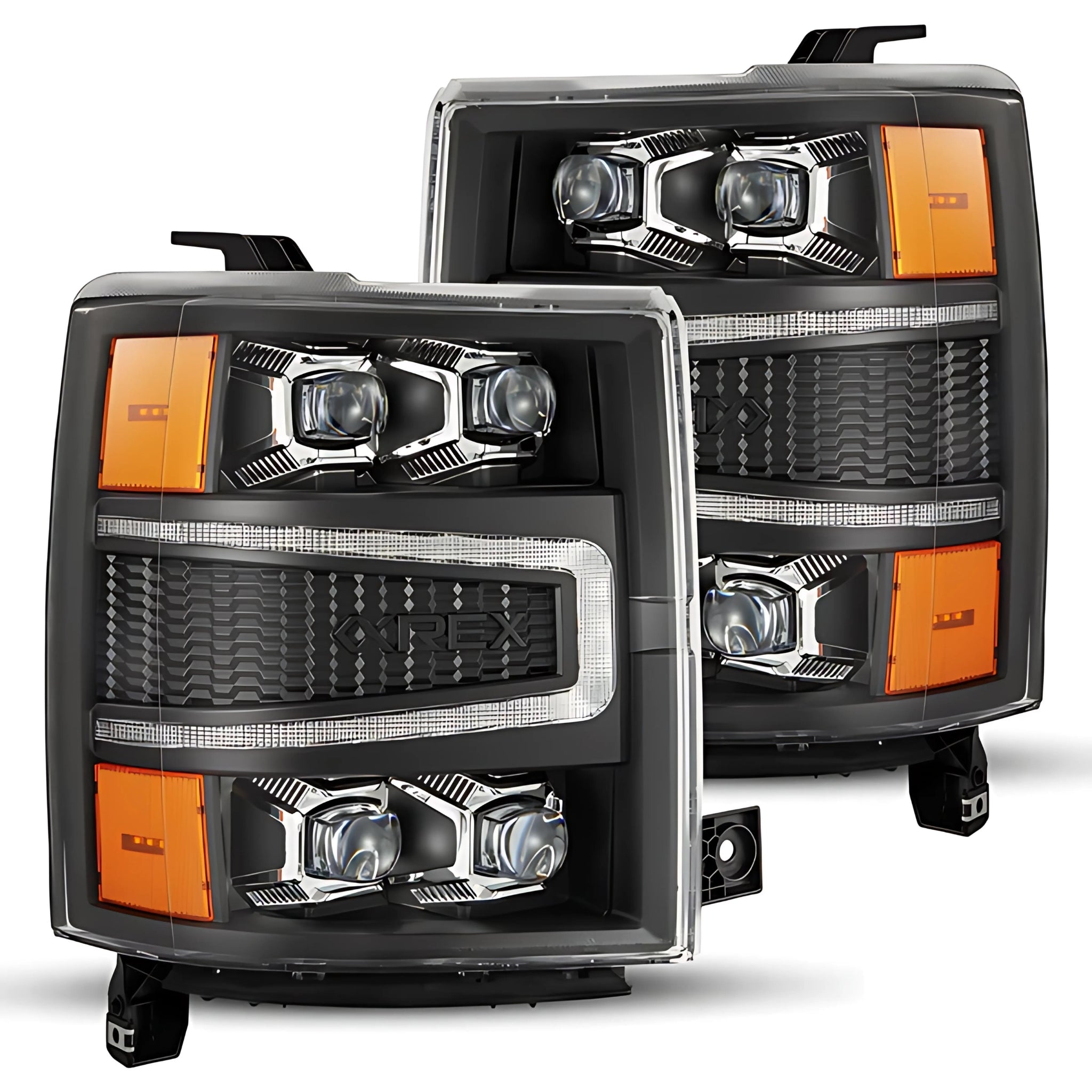 Chevrolet Silverado (2014-2015) Headlights | Alpharex – Custom Multicolor LED Lighting by RGB Halo Kits