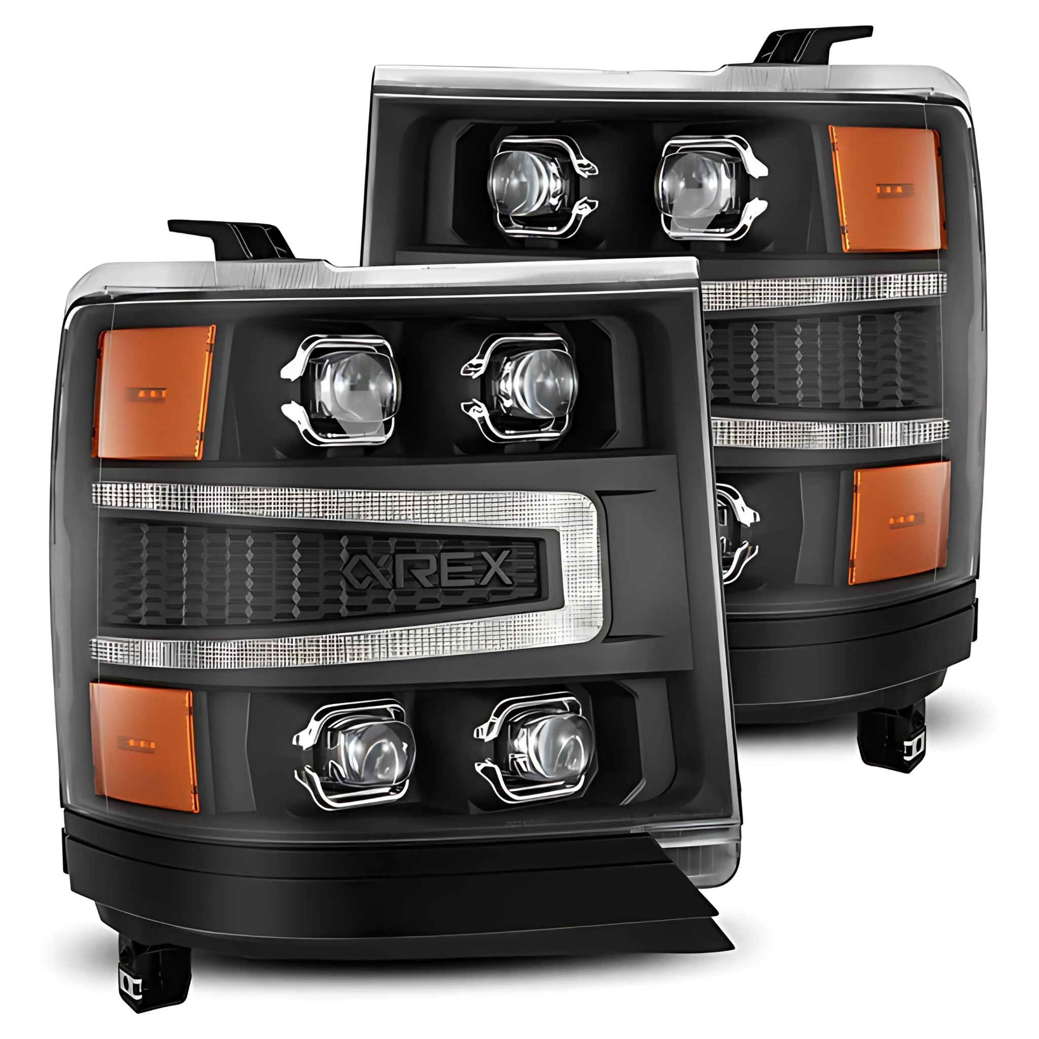 Chevrolet Silverado (2016-2018) Headlights | Alpharex – Custom Multicolor LED Lighting by RGB Halo Kits