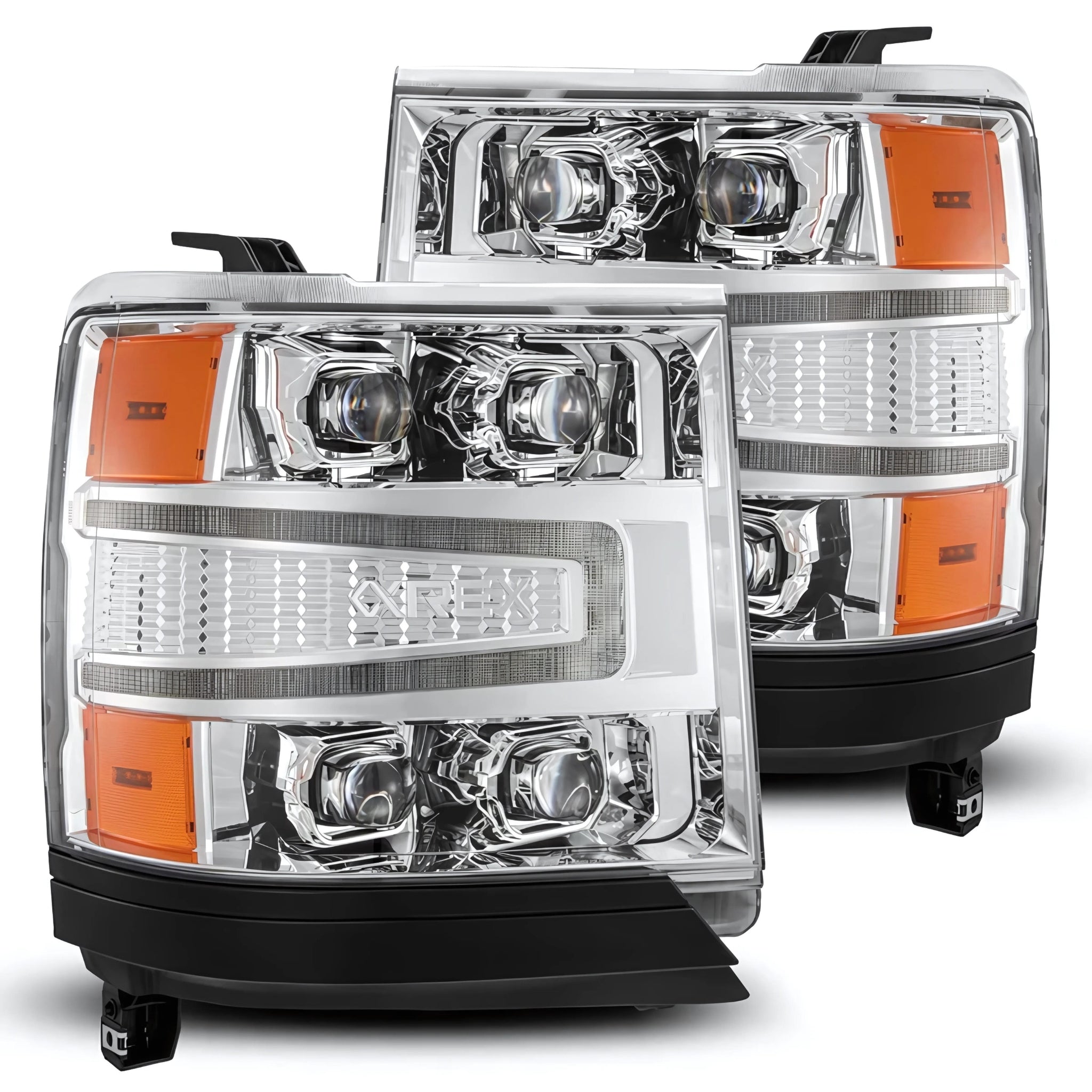 Chevrolet Silverado (2016-2018) Headlights | Alpharex – Custom Multicolor LED Lighting by RGB Halo Kits