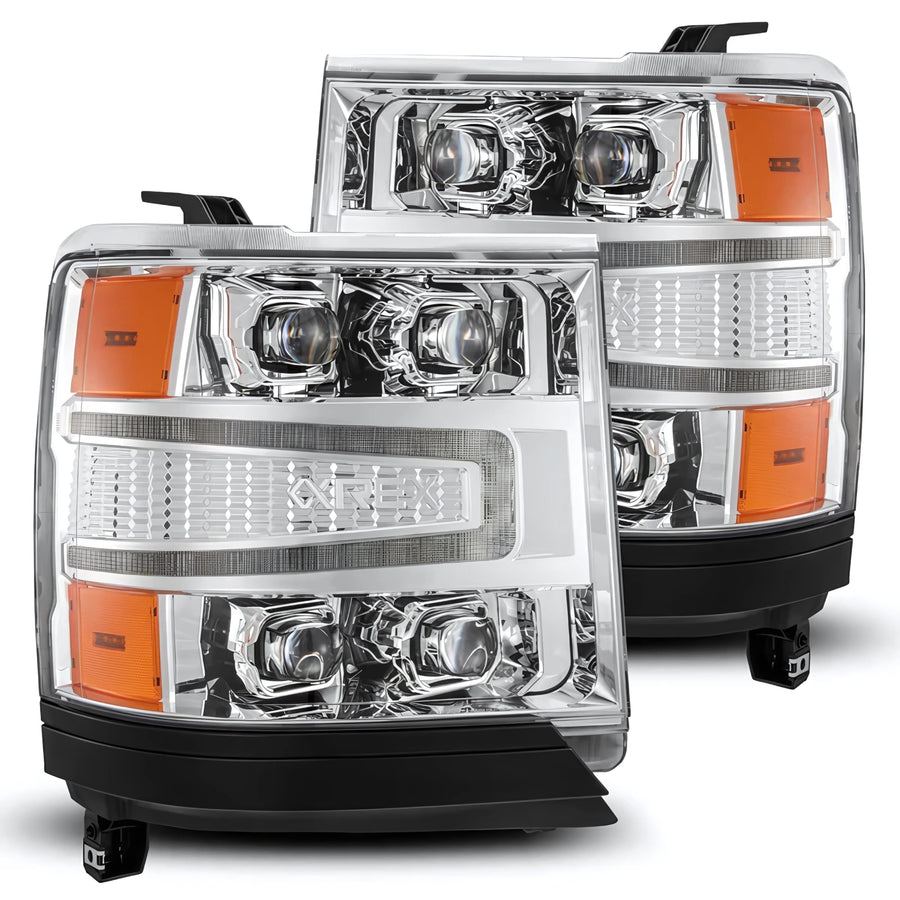 Chevrolet Silverado (2016-2018) Headlights | Alpharex – Custom Multicolor LED Lighting by RGB Halo Kits