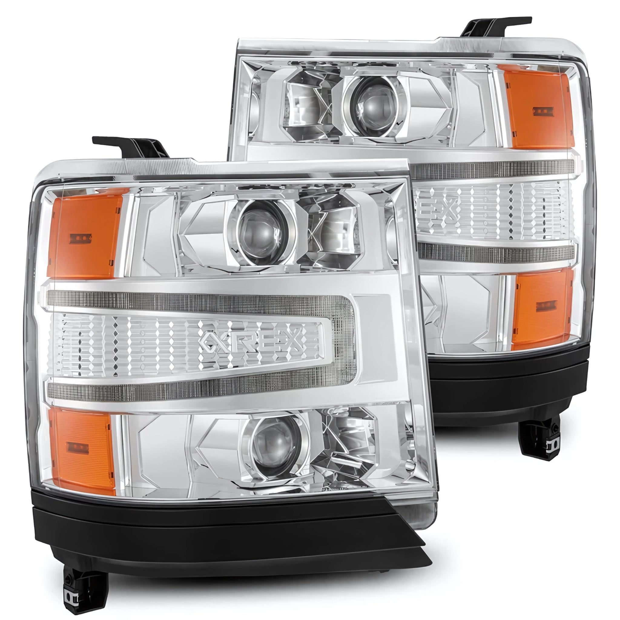 Chevrolet Silverado (2016-2018) Headlights | Alpharex – Custom Multicolor LED Lighting by RGB Halo Kits