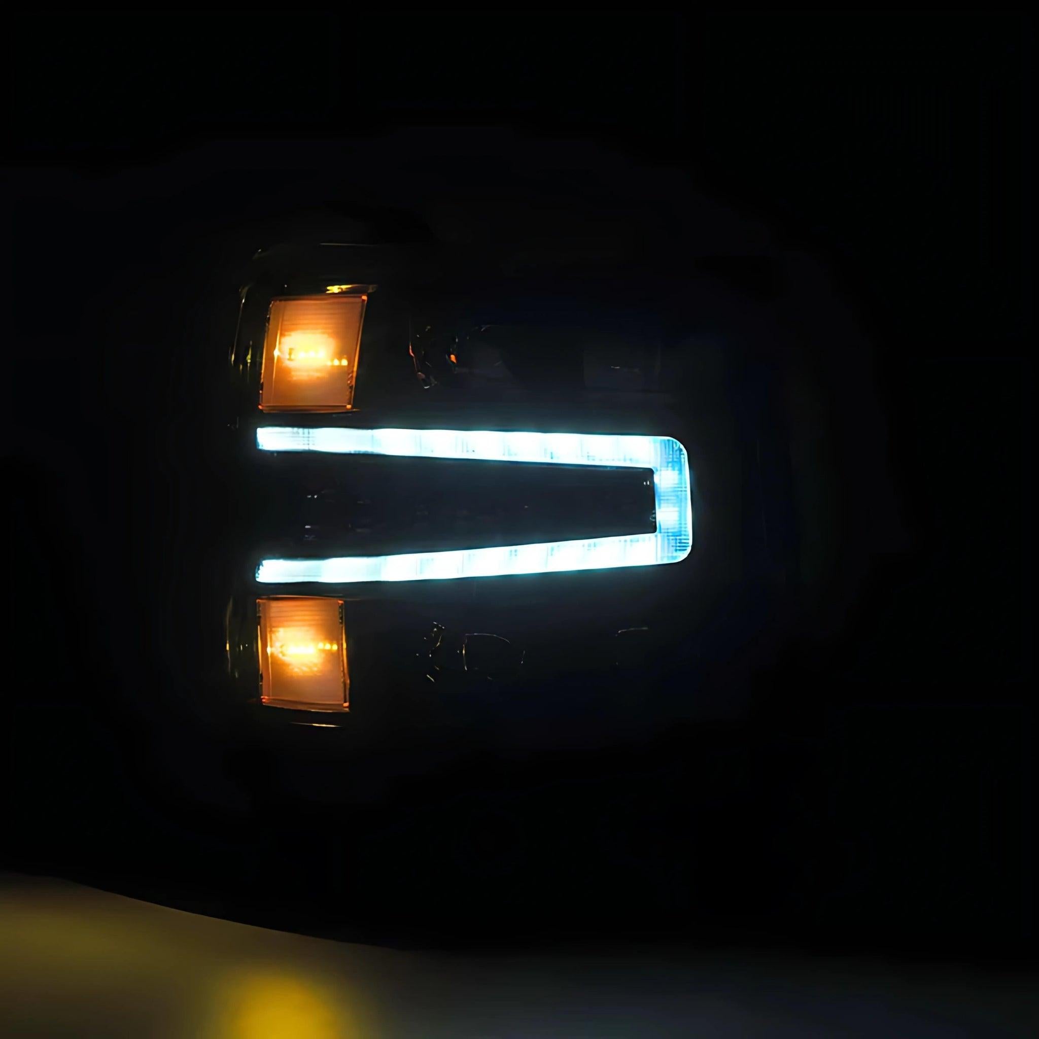 Chevrolet Silverado (2016-2018) Headlights | Alpharex – Custom Multicolor LED Lighting by RGB Halo Kits