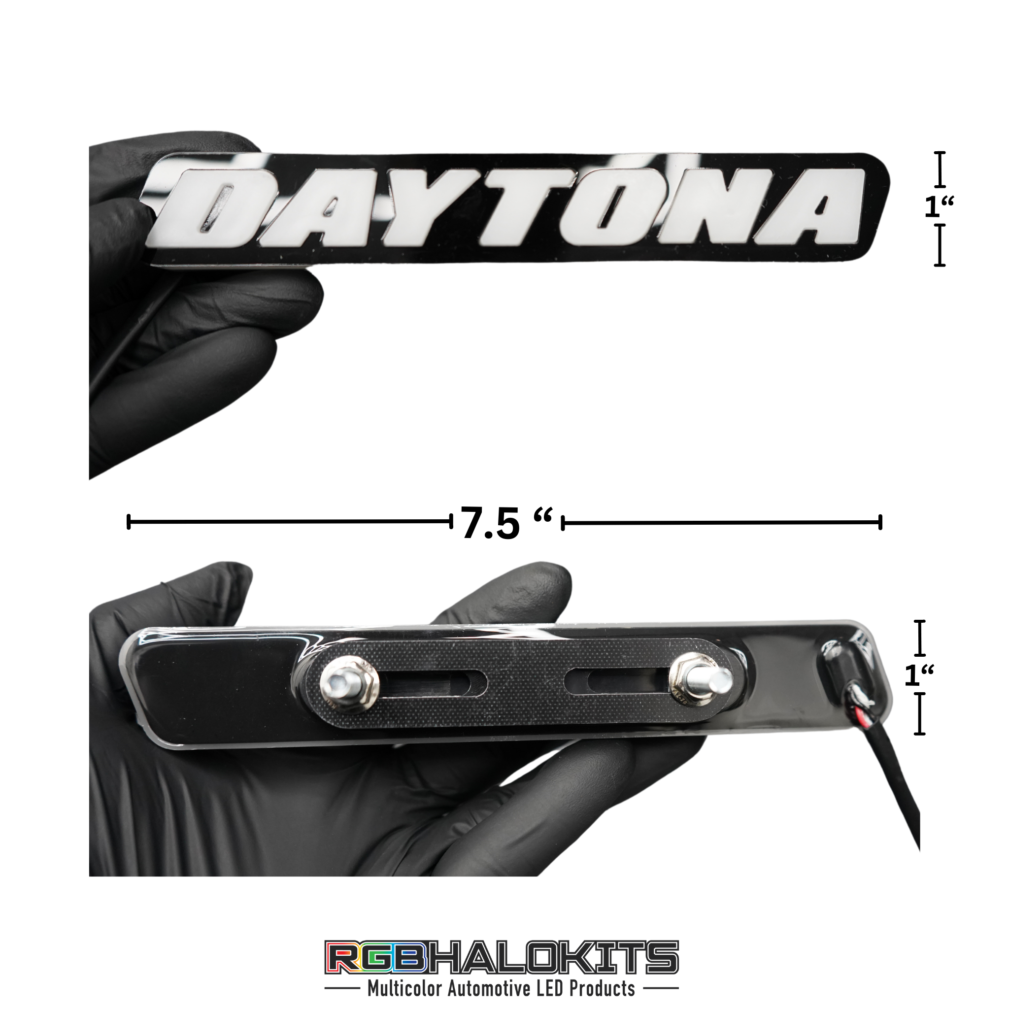 Daytona LED Badge: (Multicolor Flow) – Custom Multicolor LED Lighting by RGB Halo Kits
