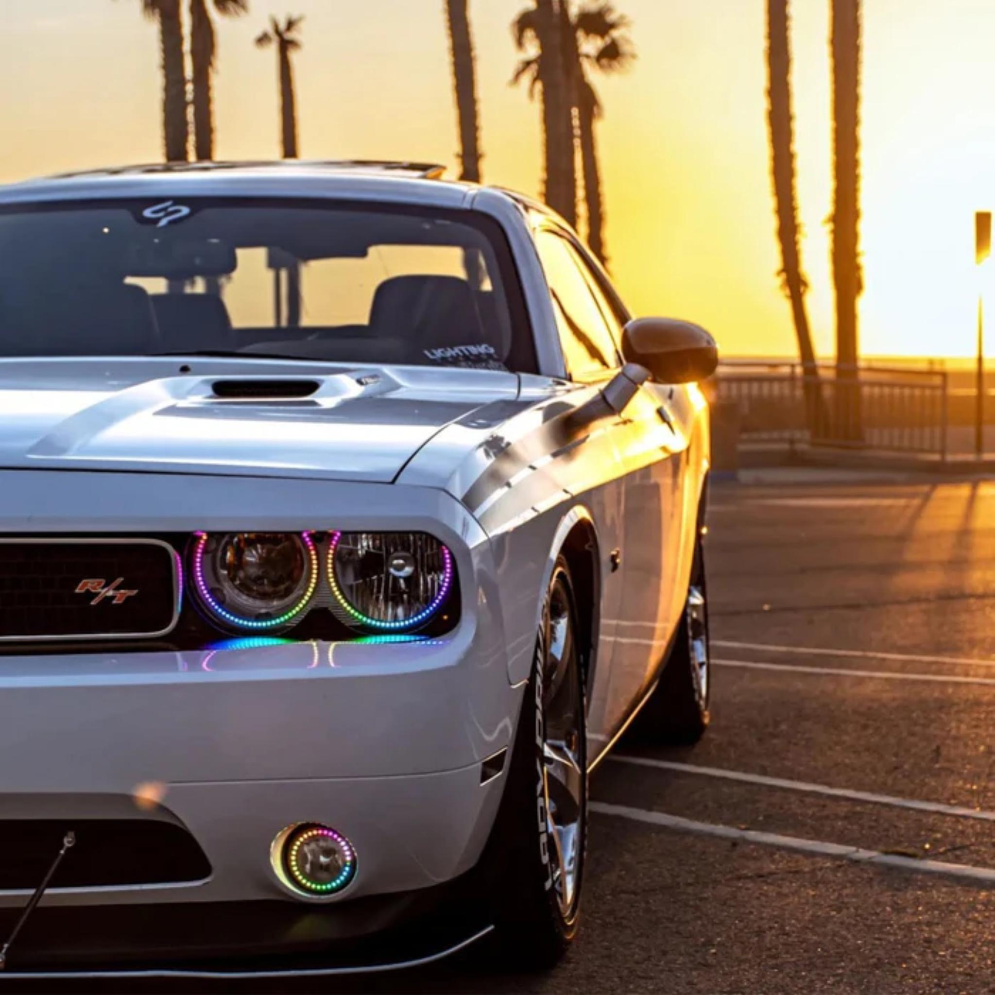 Dodge Challenger Multicolor Halo Kit (2008-2014) – Custom Multicolor LED Lighting by RGB Halo Kits