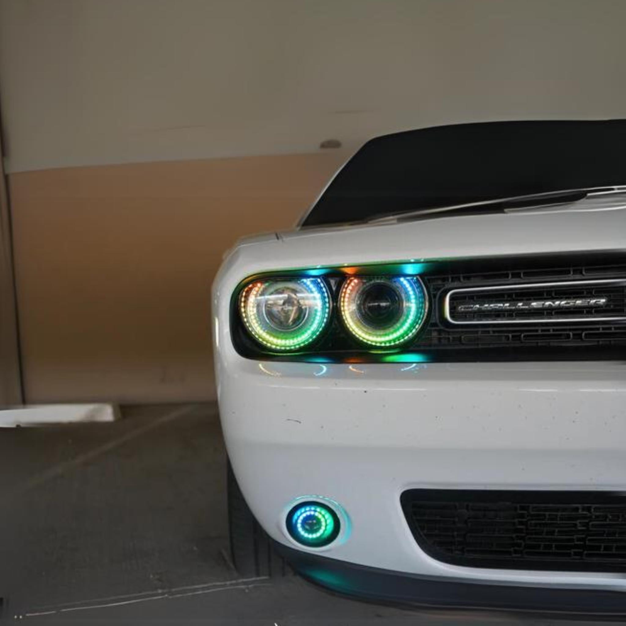 Dodge Challenger Multicolor Halo Kit (2015-2023) – Custom Multicolor LED Lighting by RGB Halo Kits