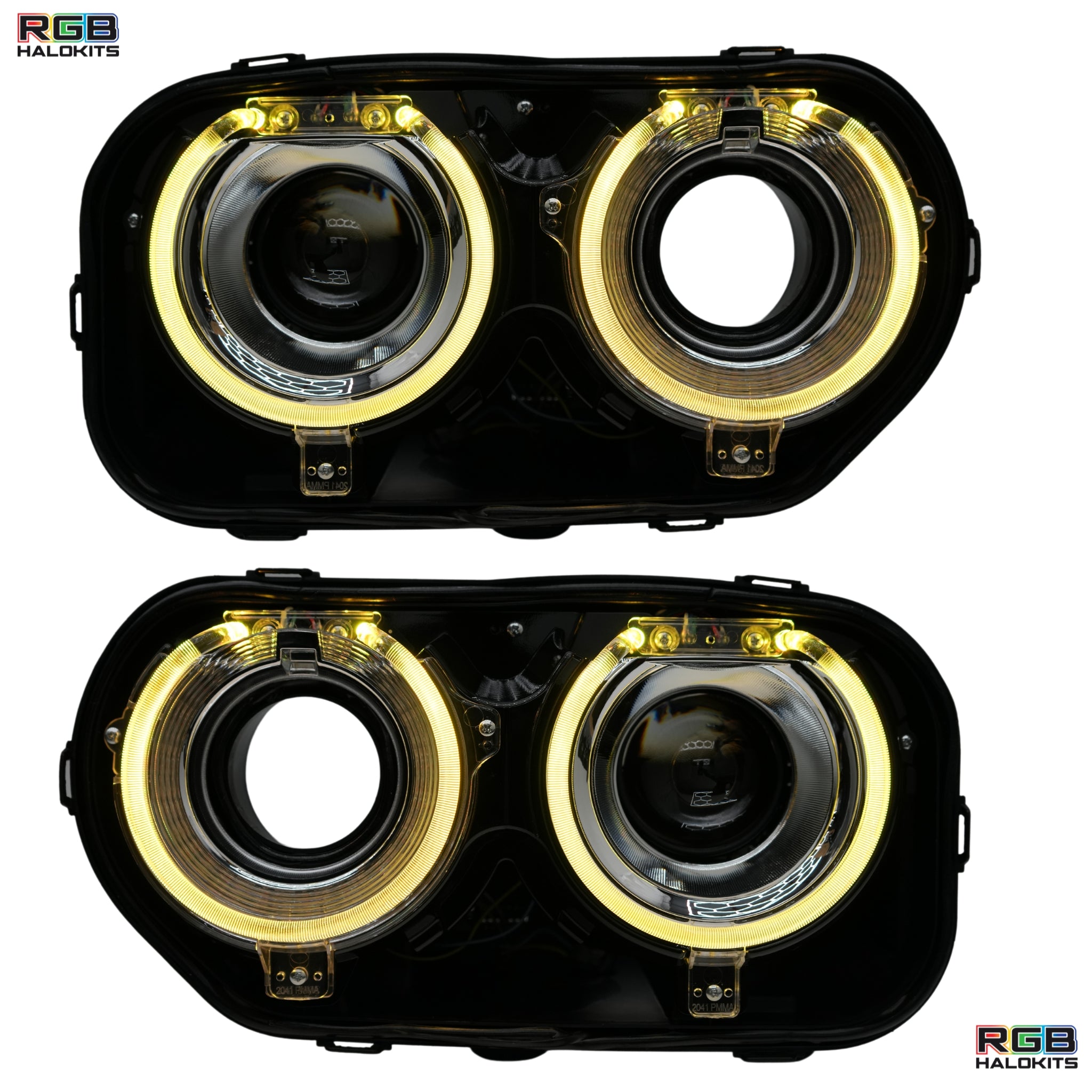 Dodge Challenger: Multicolor Headlights with RGBW Demon Eyes (2015-202