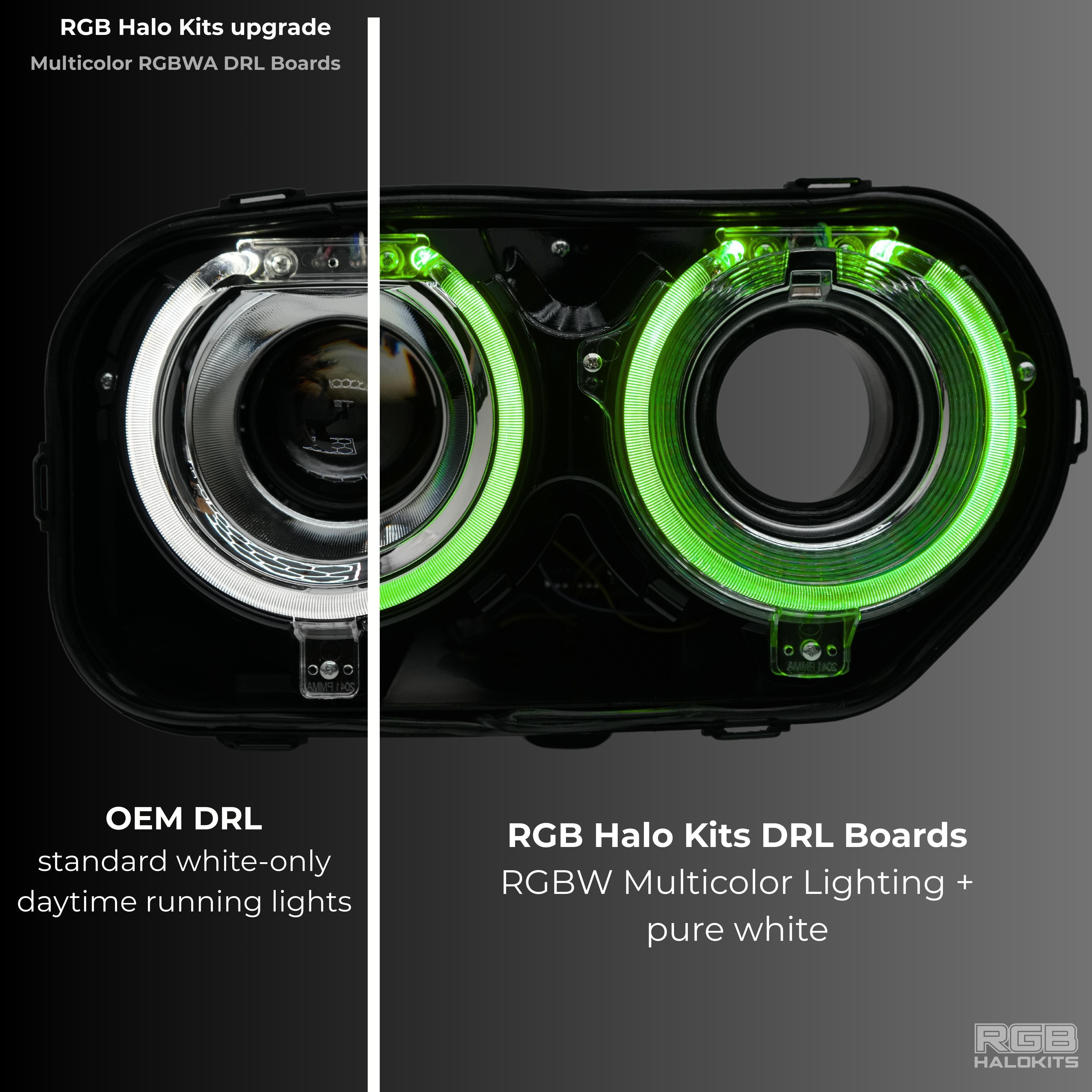 小物 CHALLENGER/LIGHTNING SIGNBOARD LED Dodge Challenger RGBW DRL Boards (2015-2023)