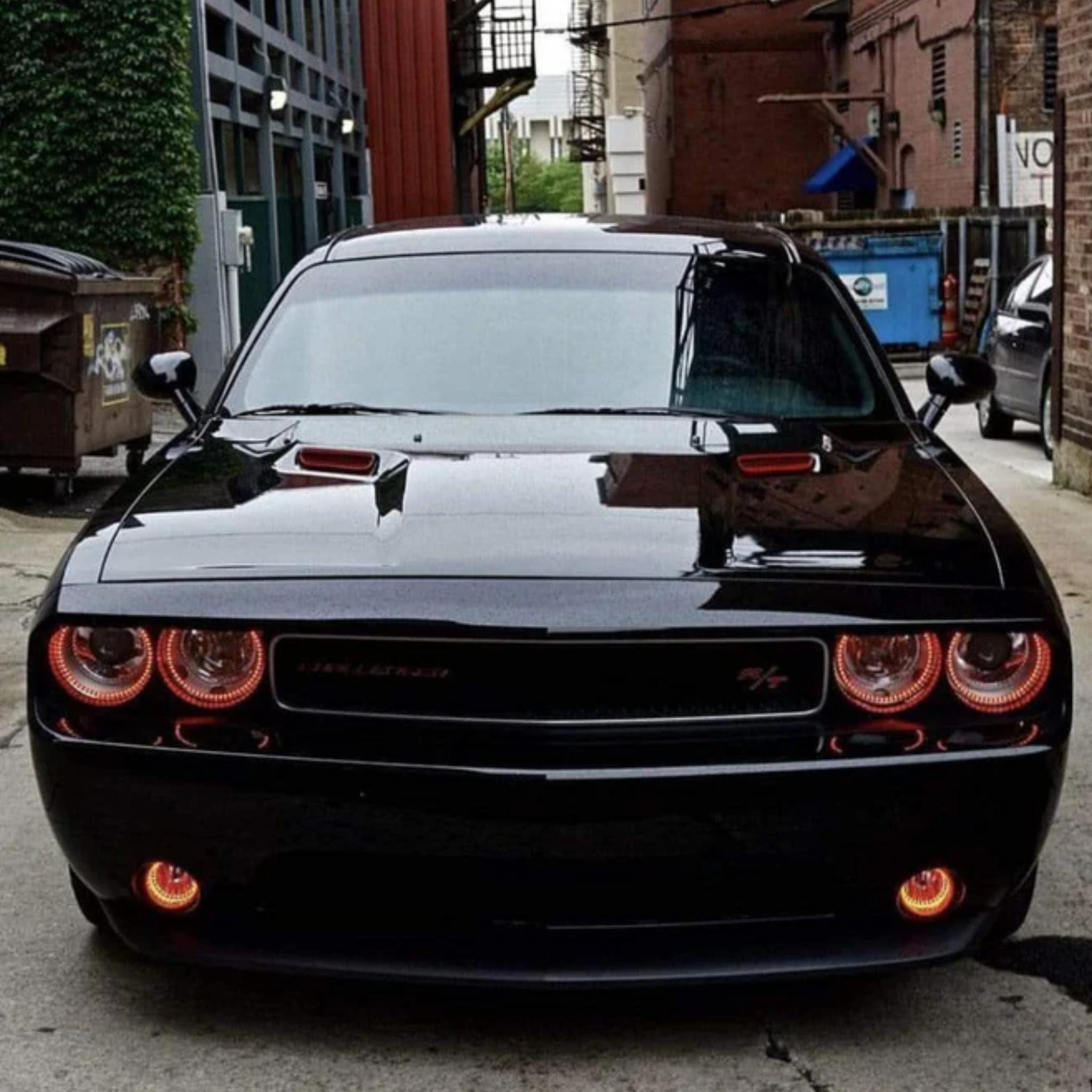 Dodge Challenger Waterproof Exterior Mount Multicolor Halo Kit (2008-2014) – Custom Multicolor LED Lighting by RGB Halo Kits