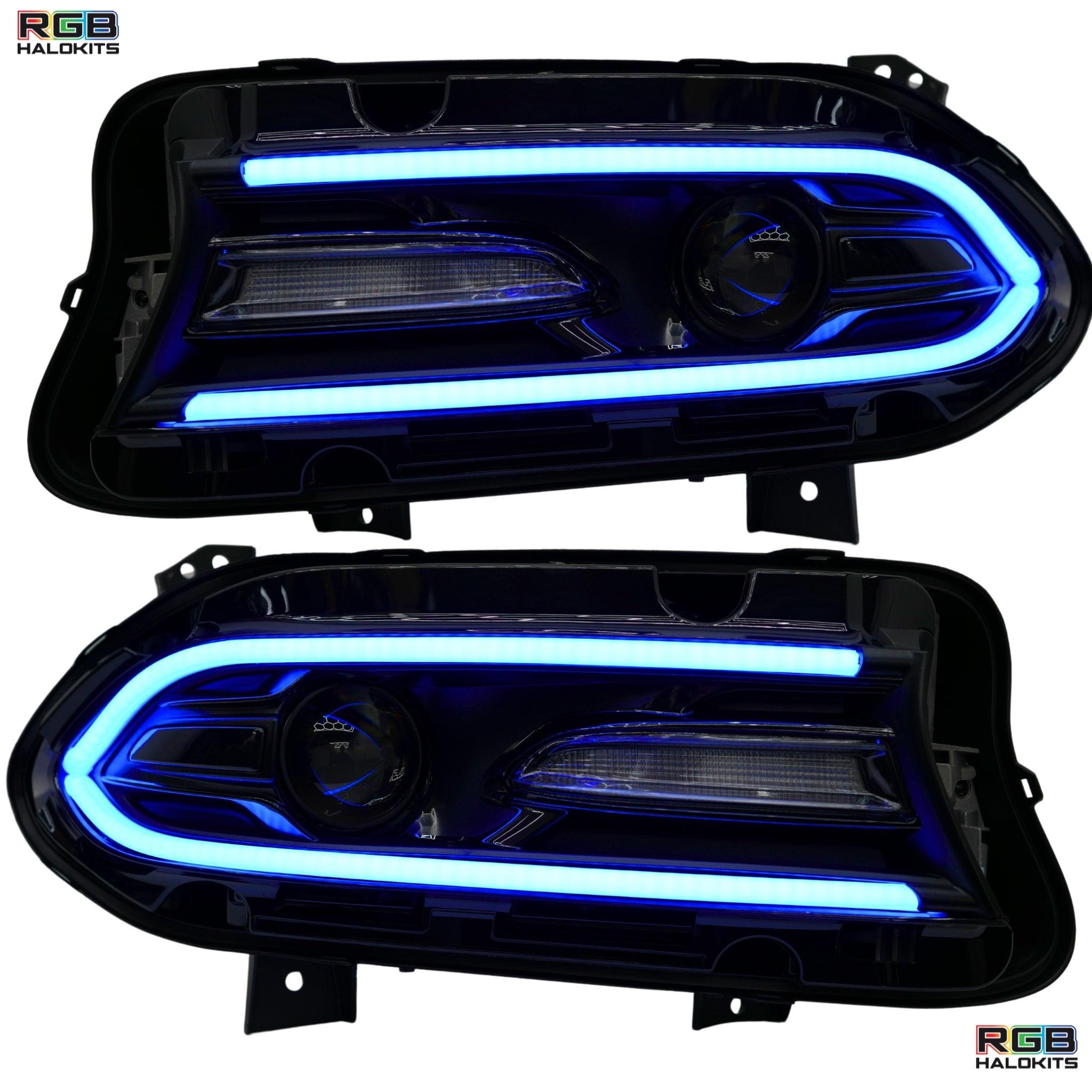 Dodge Charger Flow Series DRL Boards | Diffused LED (2015-2023) – Custom Multicolor LED Lighting by RGB Halo Kits
