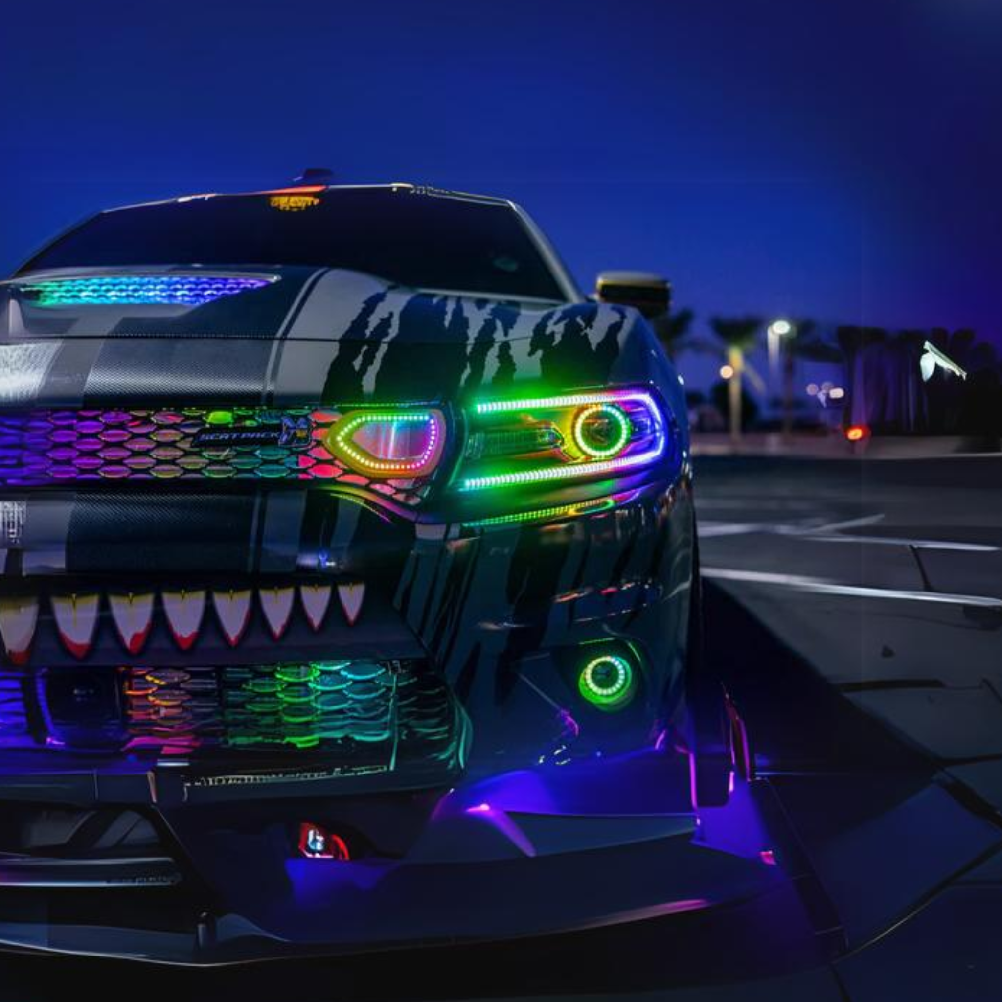 Dodge Charger Flow Series DRL Boards | Diffused LED (2015-2023) – Custom Multicolor LED Lighting by RGB Halo Kits