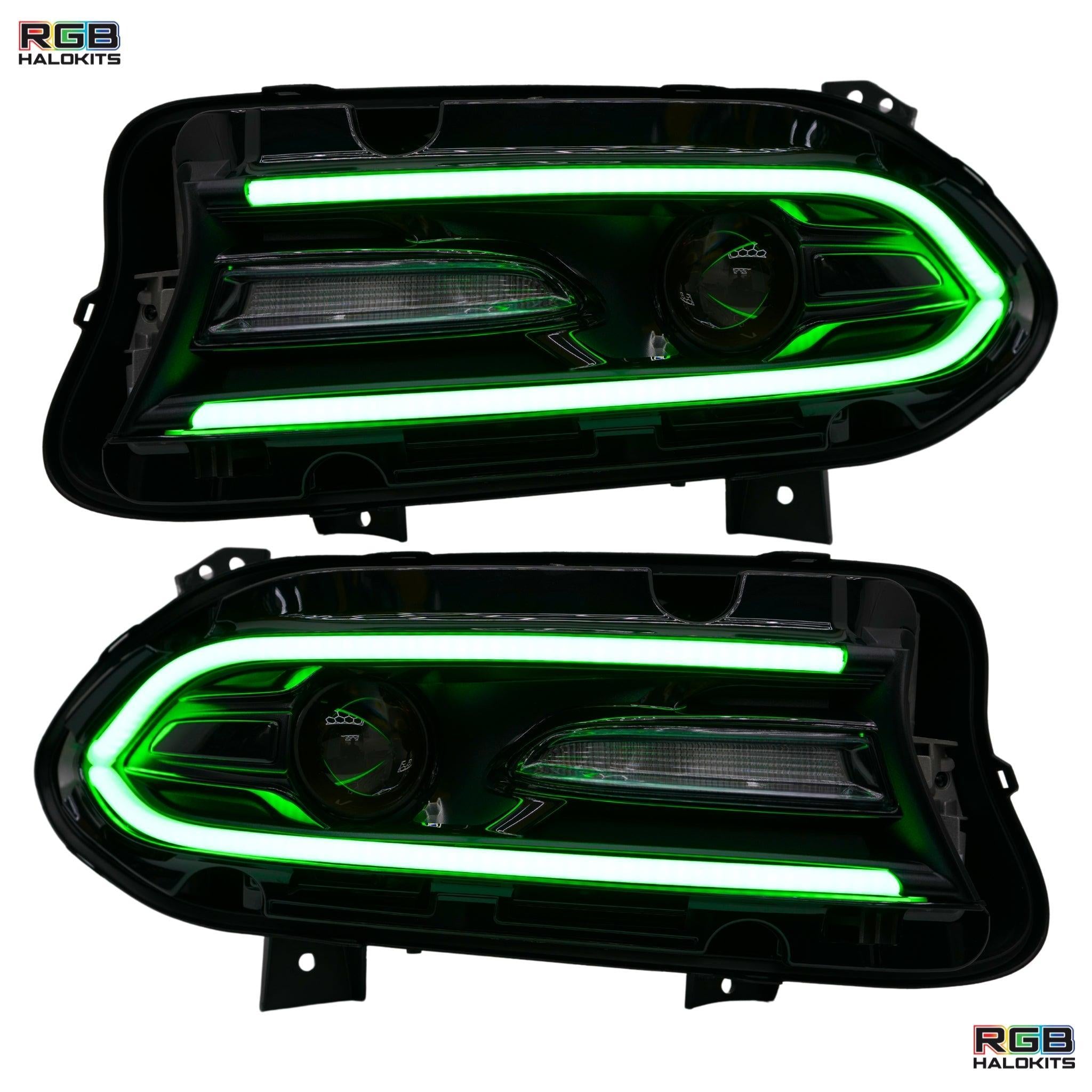 Dodge Charger Flow Series DRL Boards | Diffused LED (2015-2023) – Custom Multicolor LED Lighting by RGB Halo Kits