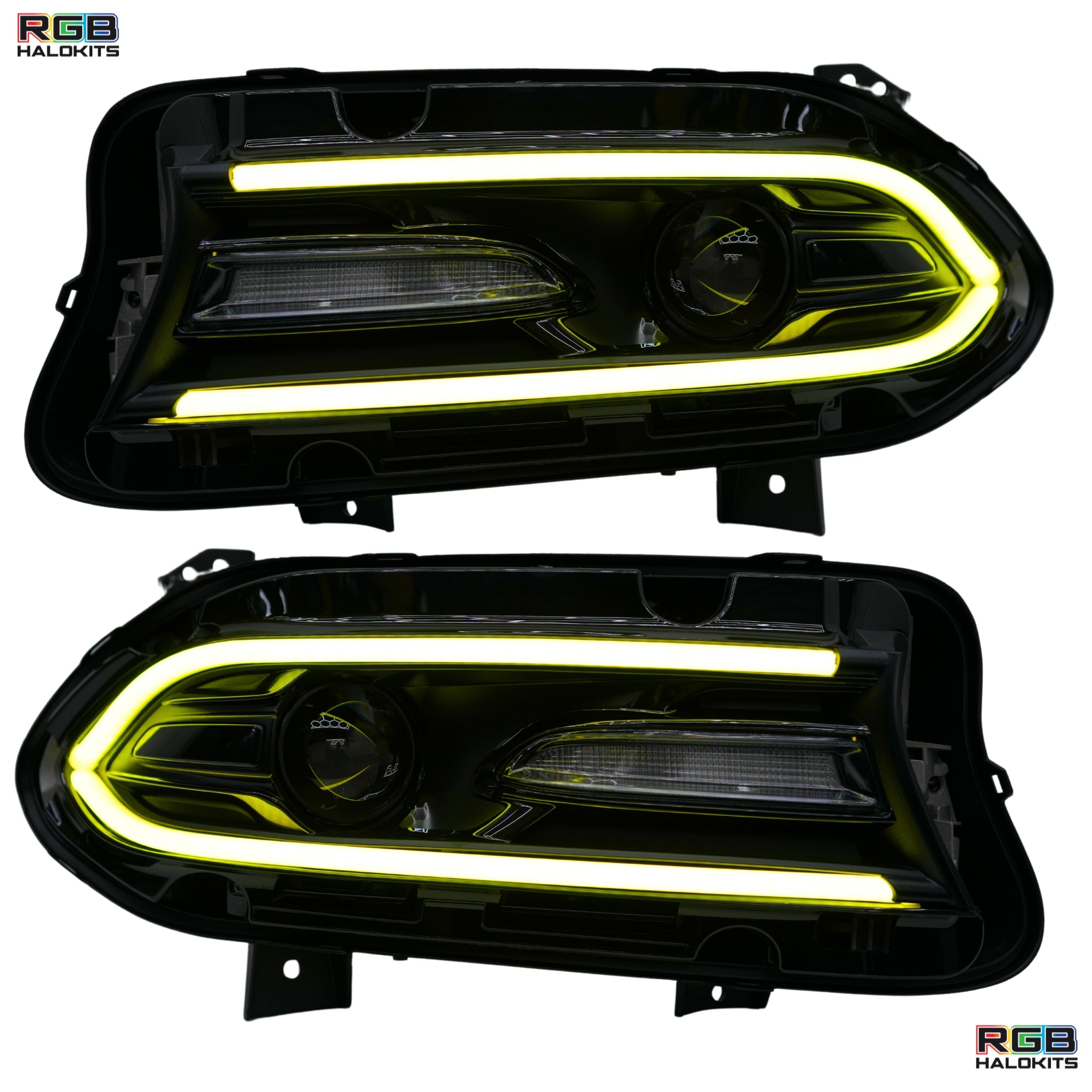 Dodge Charger Flow Series DRL Boards | Diffused LED (2015-2023) – Custom Multicolor LED Lighting by RGB Halo Kits