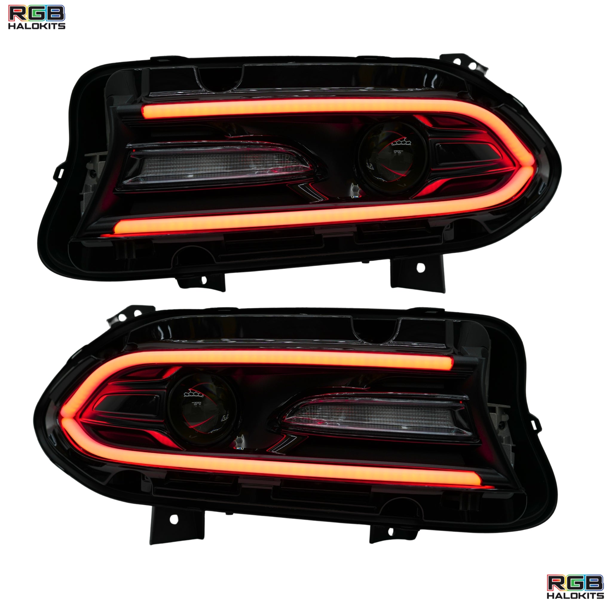 Dodge Charger Flow Series DRL Boards | Diffused LED (2015-2023) – Custom Multicolor LED Lighting by RGB Halo Kits