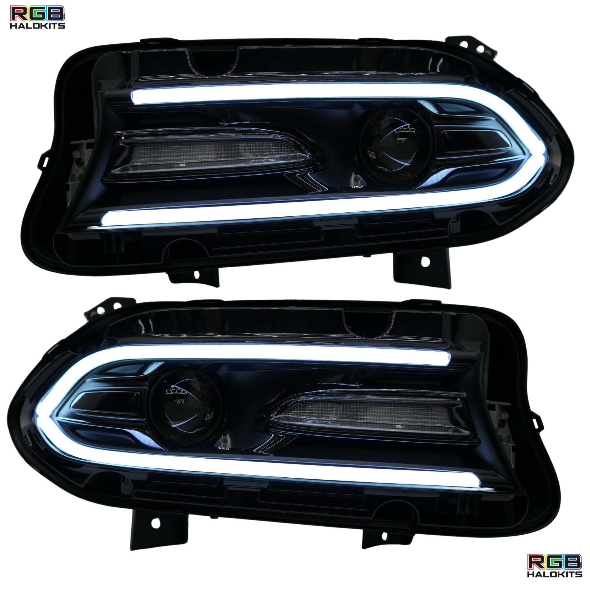 Dodge Charger Flow Series DRL Boards | Diffused LED (2015-2023) – Custom Multicolor LED Lighting by RGB Halo Kits