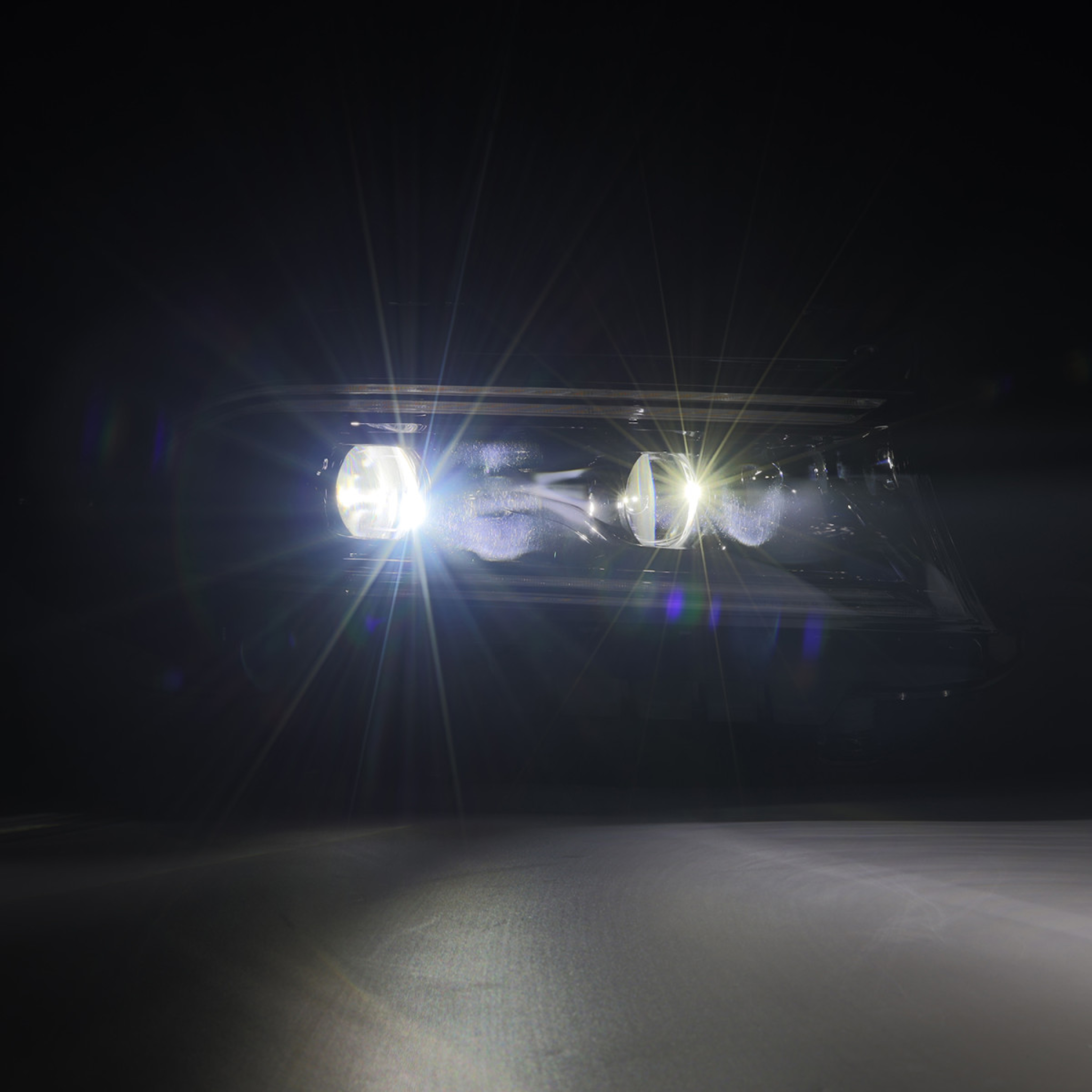 Dodge Charger LUXX-Series LED Projector Headlights Alpha-Black (2015-2023) – Custom Multicolor LED Lighting by RGB Halo Kits