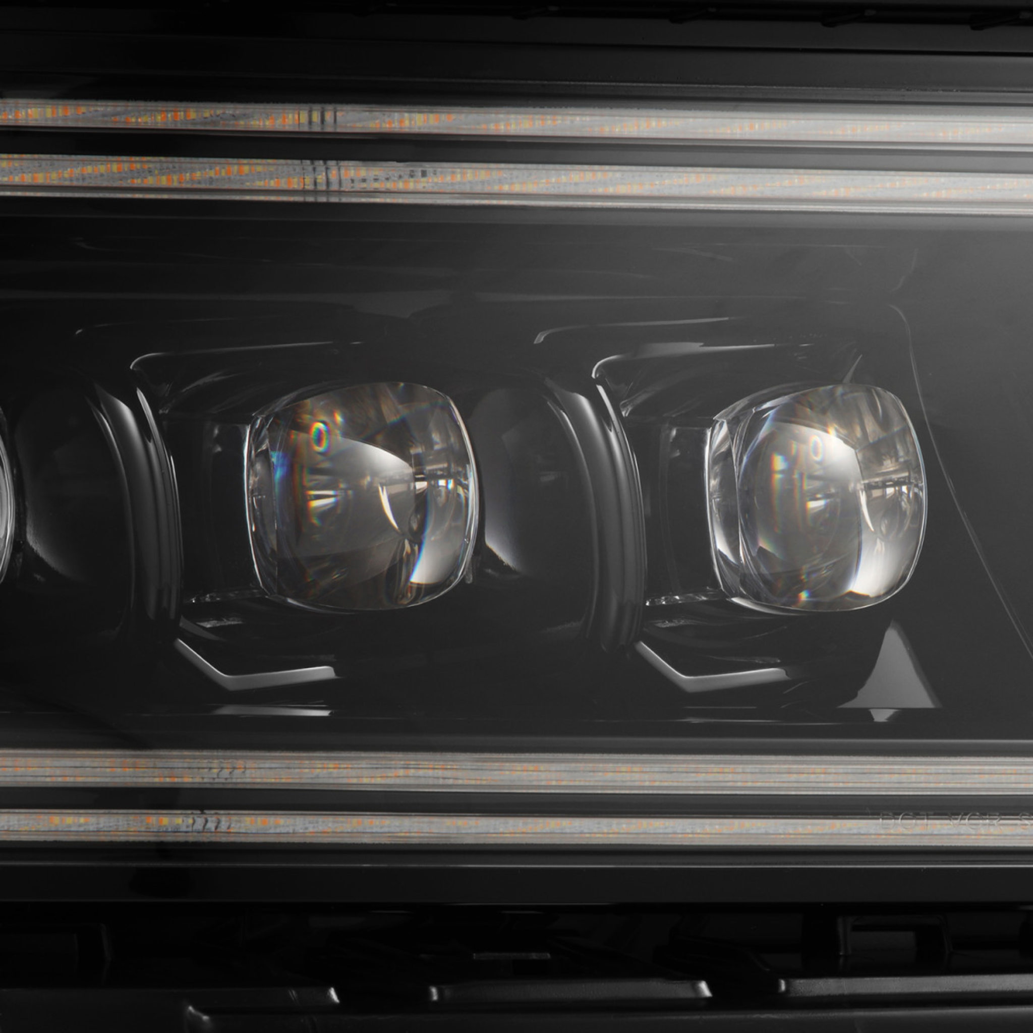 Dodge Charger NOVA-Series LED Projector Headlights Alpha-Black (2015-2023) – Custom Multicolor LED Lighting by RGB Halo Kits