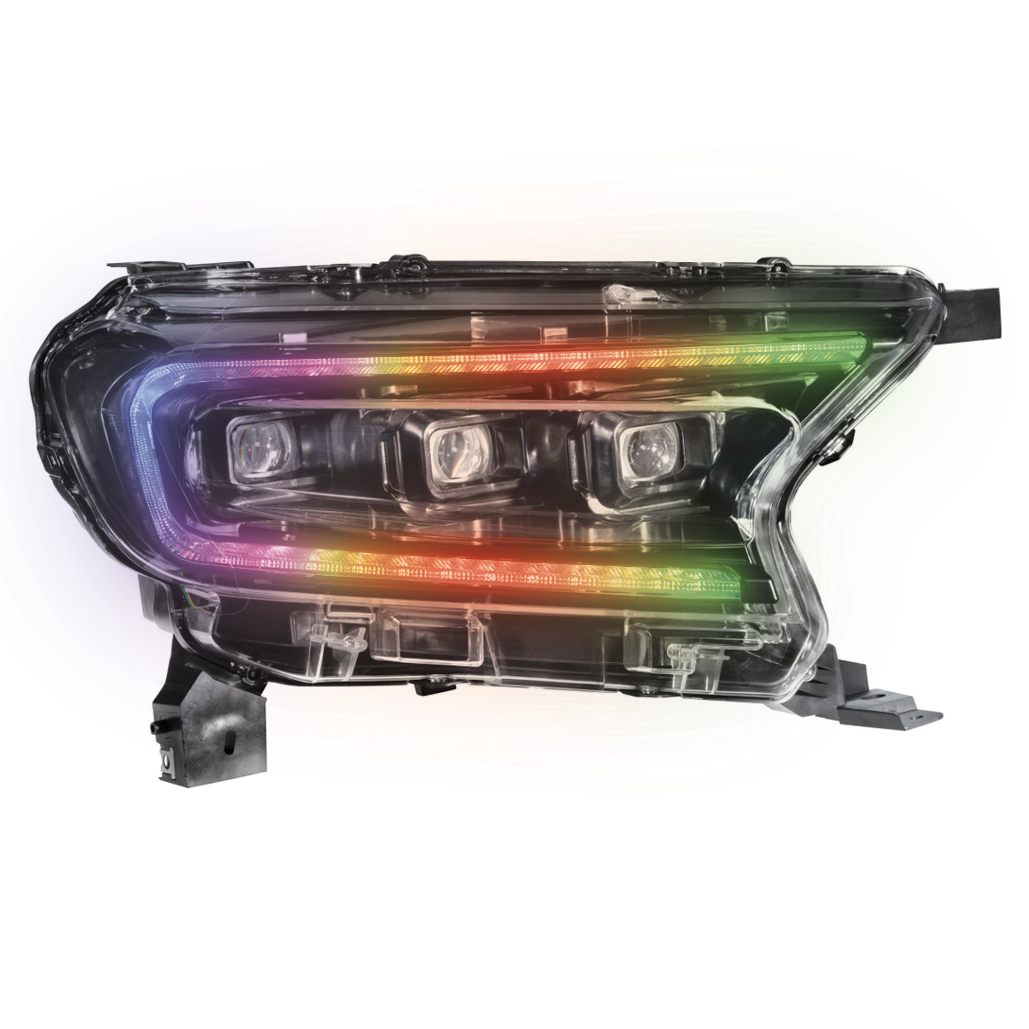 Ford Ranger: Multicolor Built Morimoto XB Headlights (2019-2023)