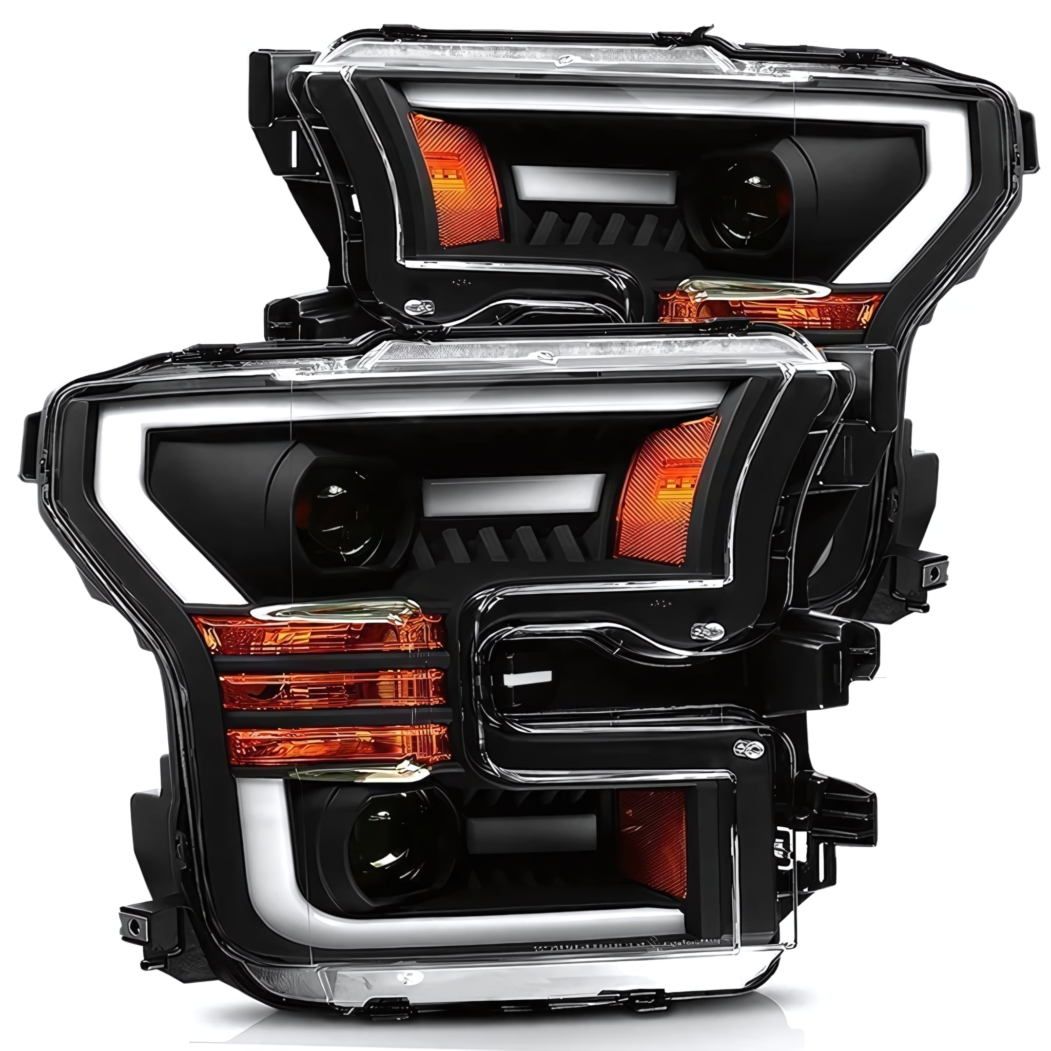 Ford F-150 (2015-2017) / F-150 Raptor (2017-2020) Headlights | Alpharex – Custom Multicolor LED Lighting by RGB Halo Kits