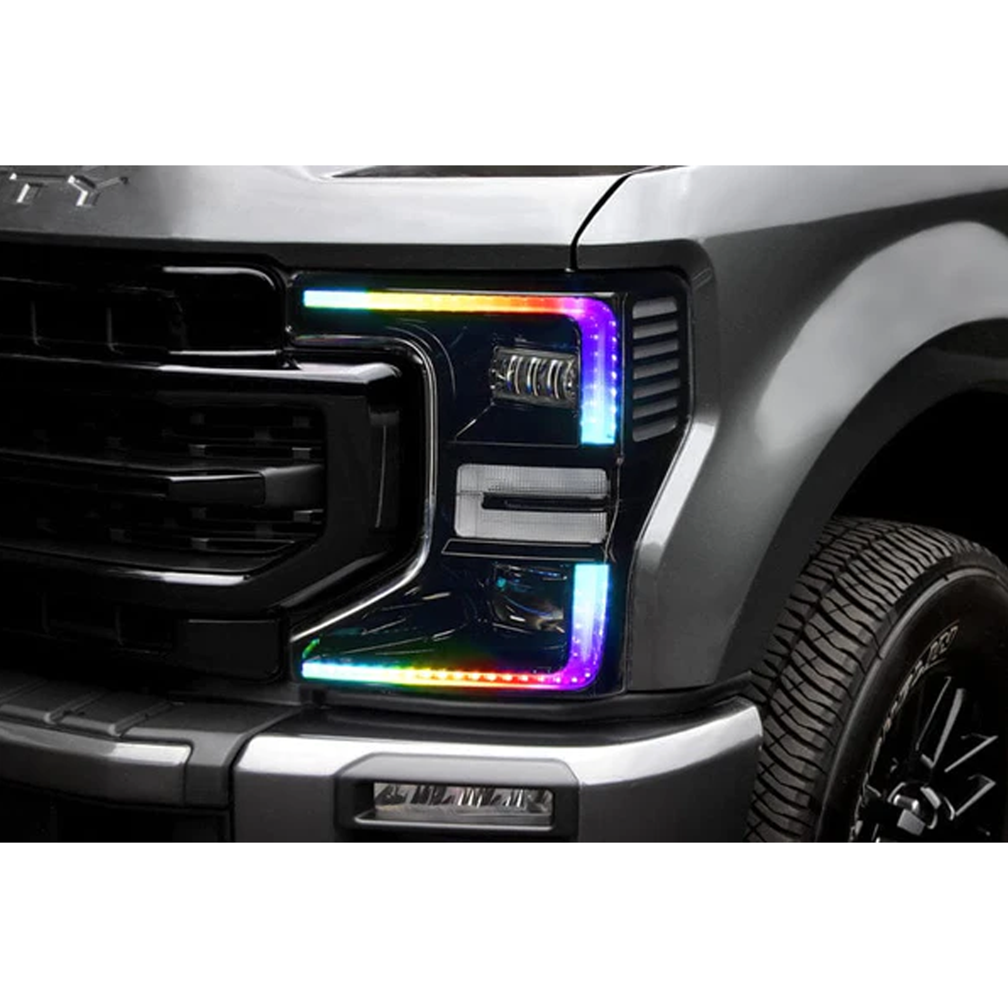 Ford F-250/350 Super Duty Multicolor Flow DRL Boards (2020-2022) – Custom Multicolor LED Lighting by RGB Halo Kits