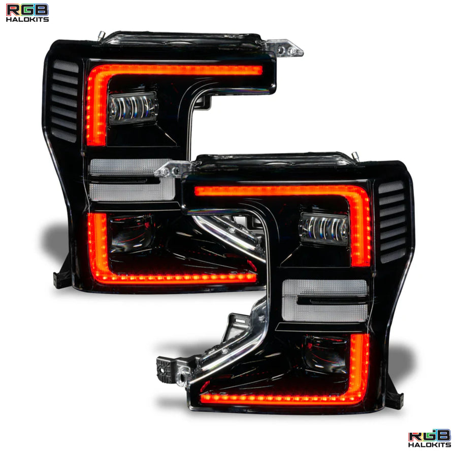 Ford F-250/350 Super Duty Multicolor Flow DRL Boards (2020-2022) – Custom Multicolor LED Lighting by RGB Halo Kits